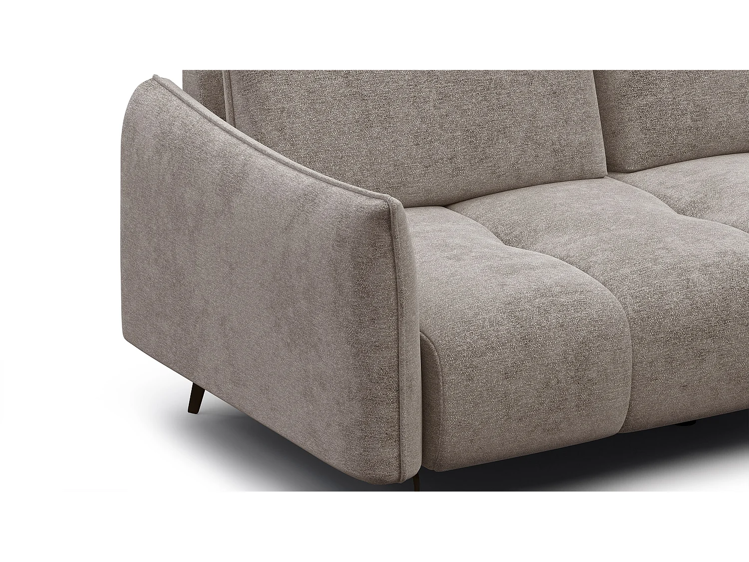 CANAPE AERA 2,5 places, beige  foncé