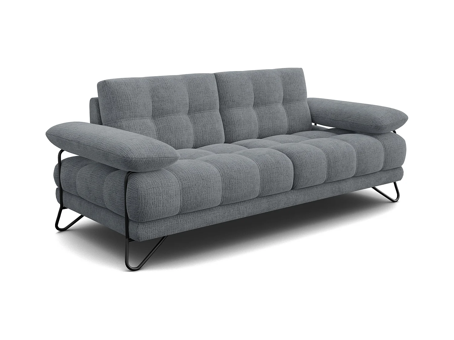 CANAPE BUBBARA 2,5 places, gris foncé