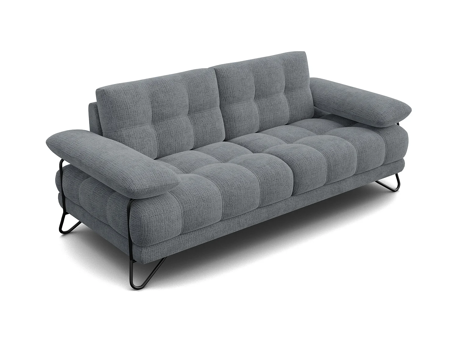 CANAPE BUBBARA 2,5 places, gris foncé