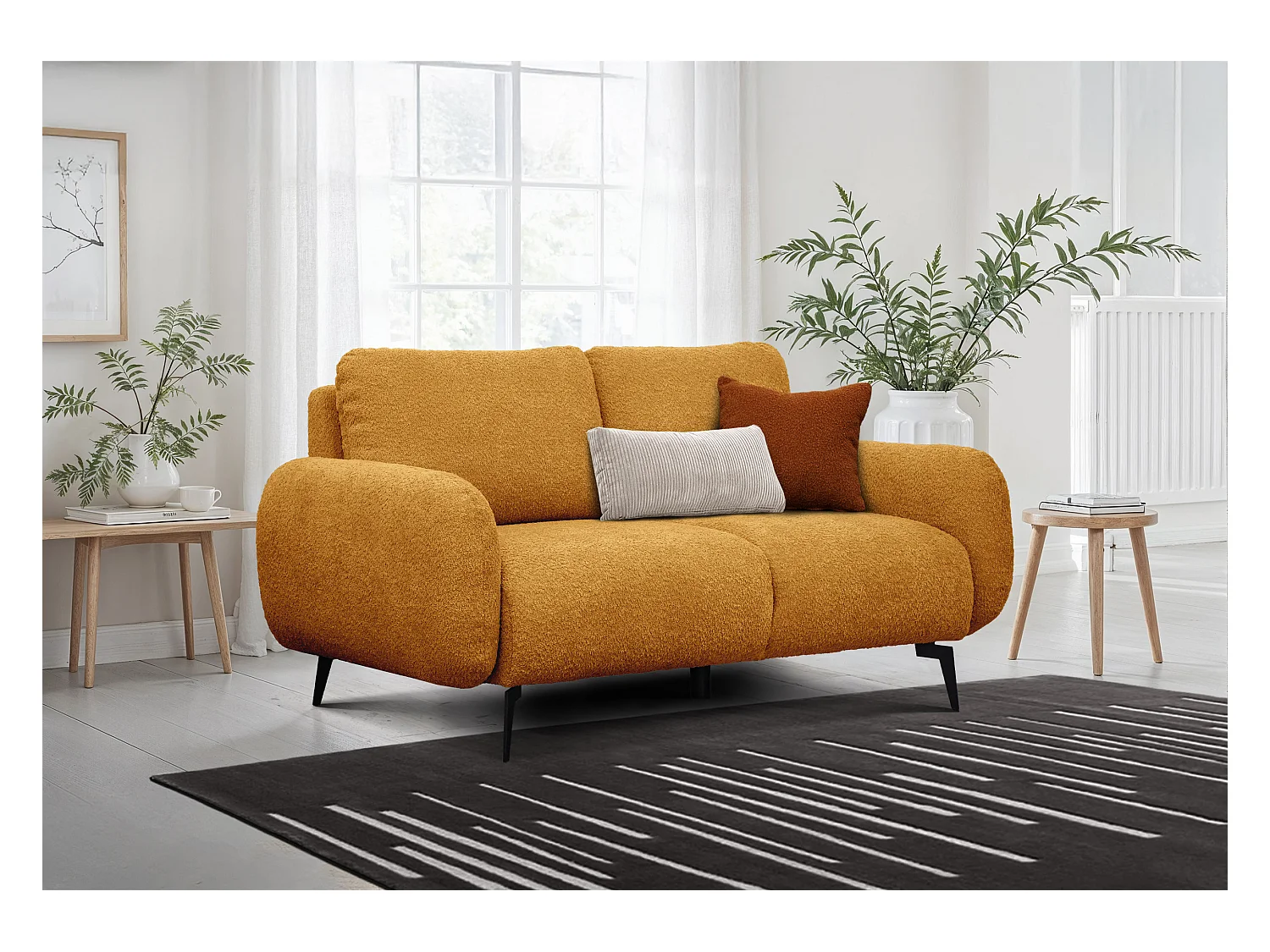 CANAPE FEBE 2 places, moutarde