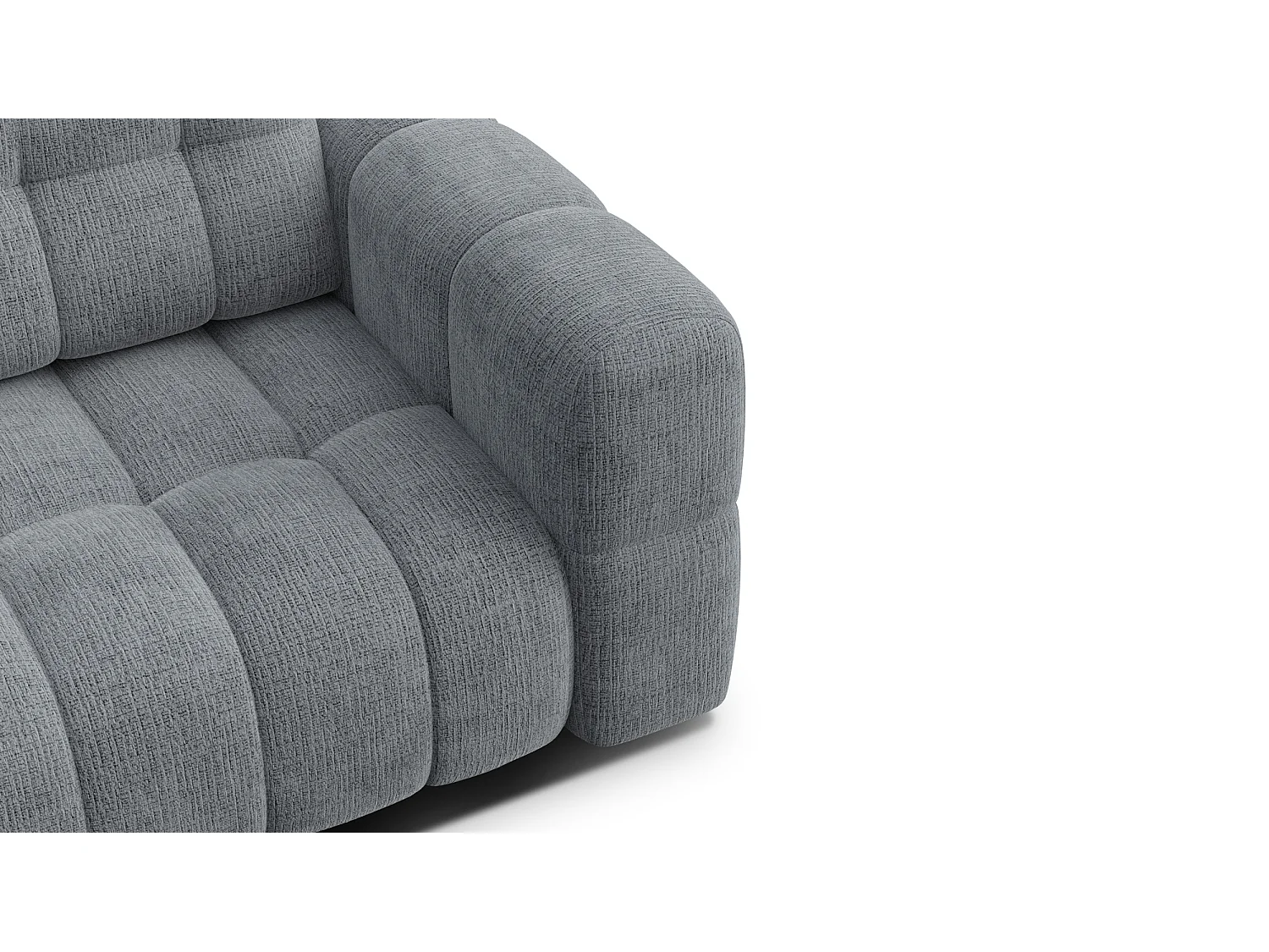 CLOUDI 2-Sitzer-Sofa, dunkelgrau