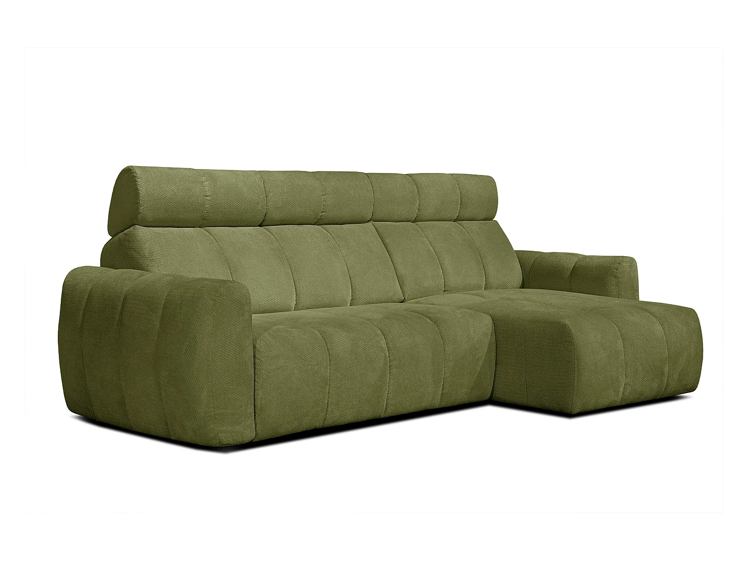 CANAPÉ D'ANGLE KIMI 3 places, tissu