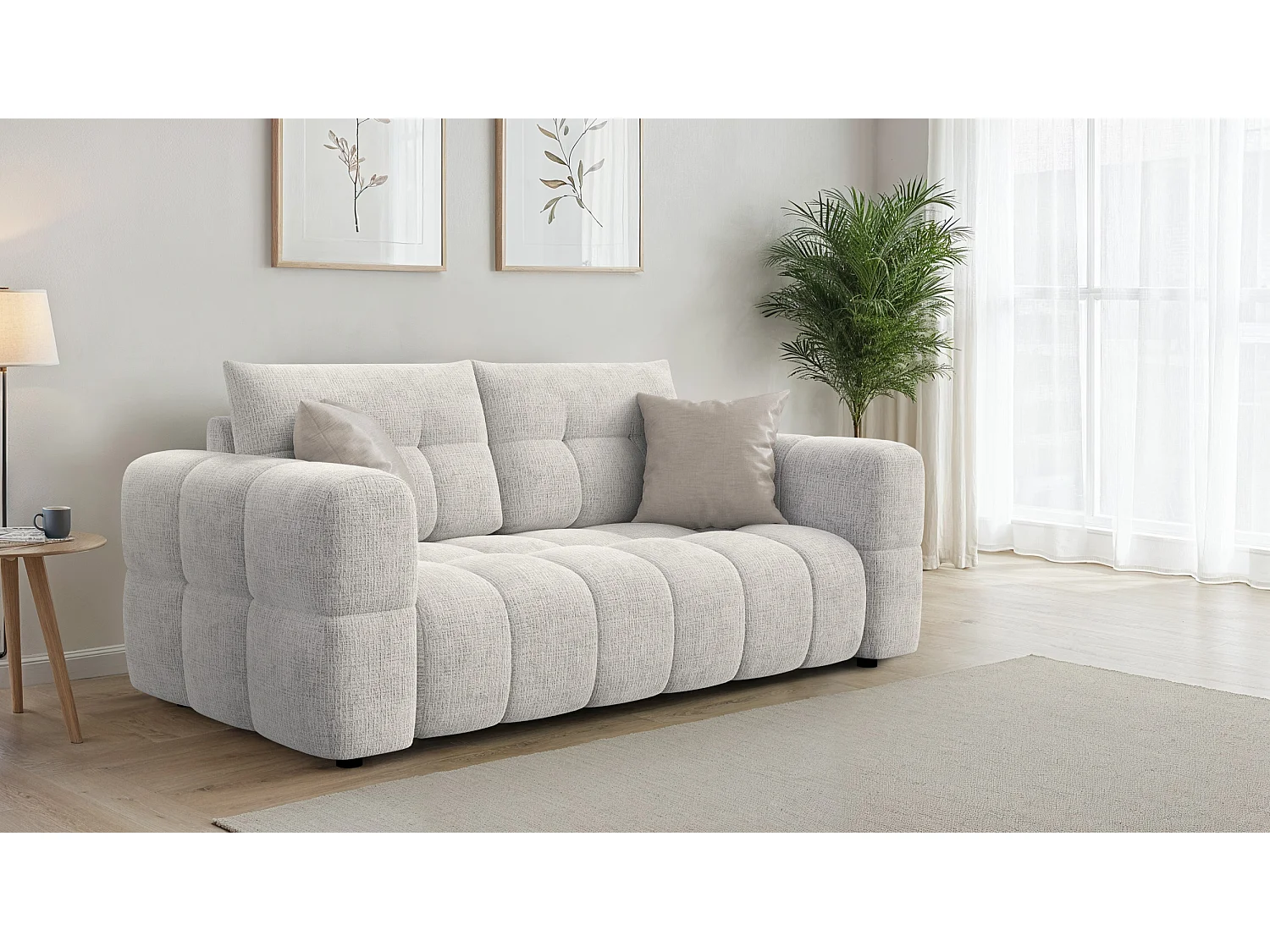 CLOUDI 2,5-Sitzer-Sofa, creme