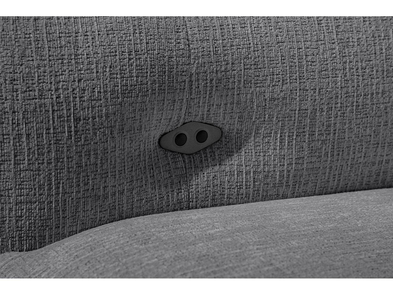 SVEN 3-Sitzer-Ecksofa, 1 Relax XL verstellbare Kopfstützen, dunkelgrau