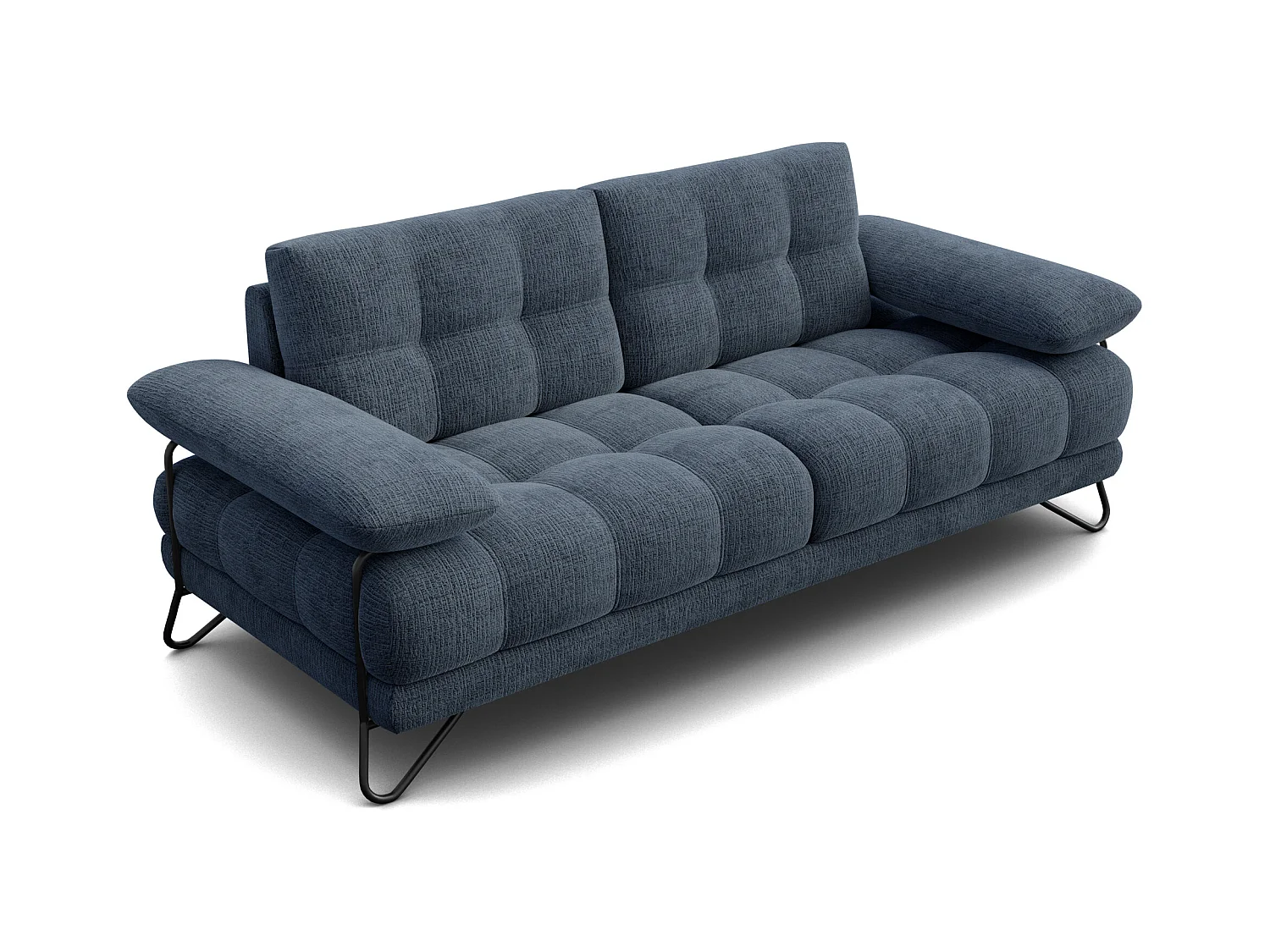 CANAPE BUBBARA 2,5 places, bleu marine