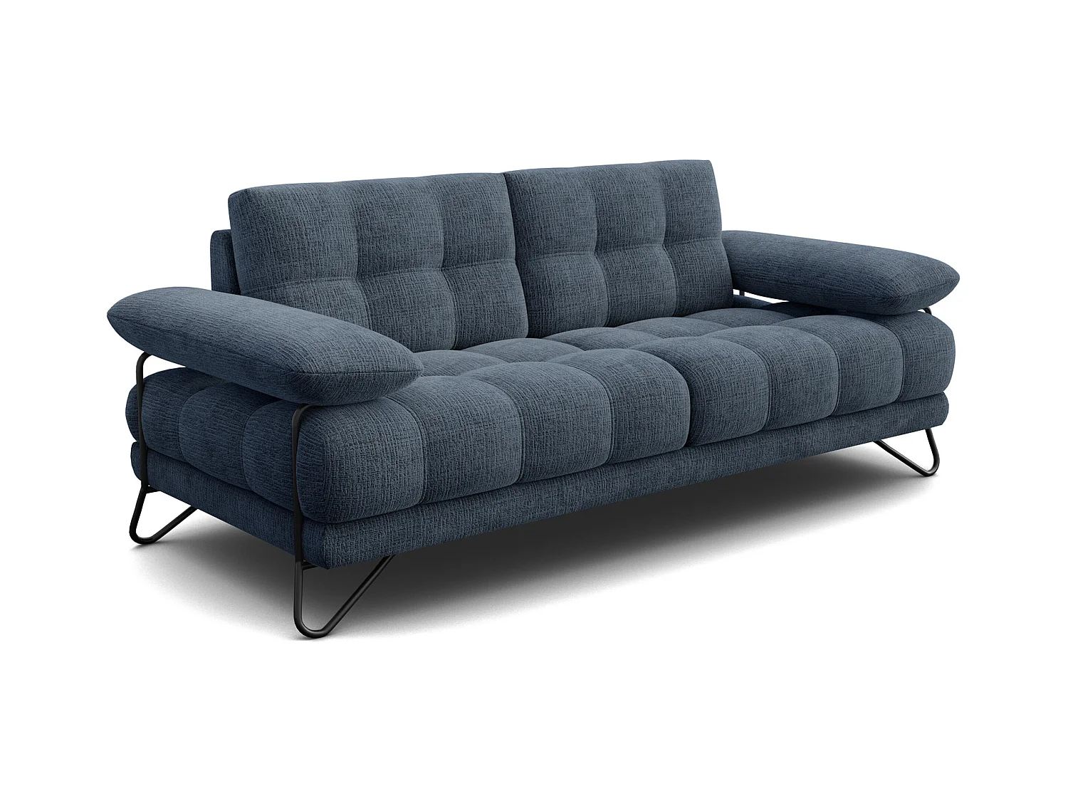 CANAPE BUBBARA 2,5 places, bleu marine