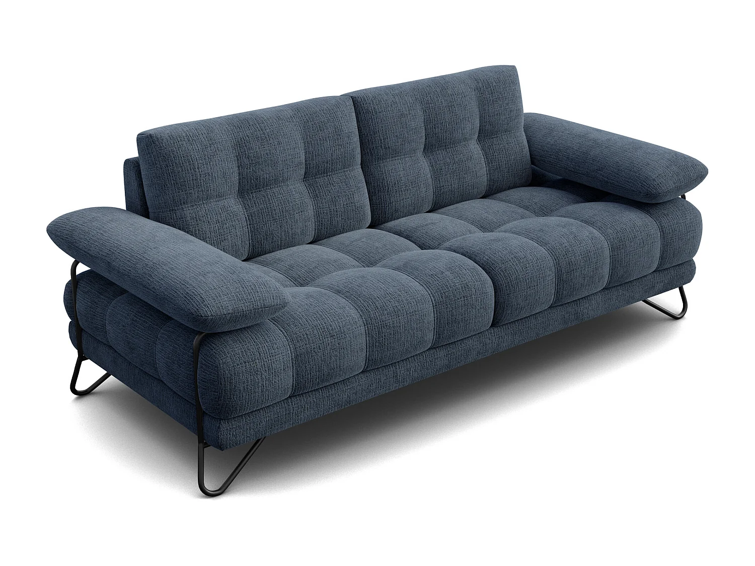 CANAPE BUBBARA 2,5 places, bleu marine