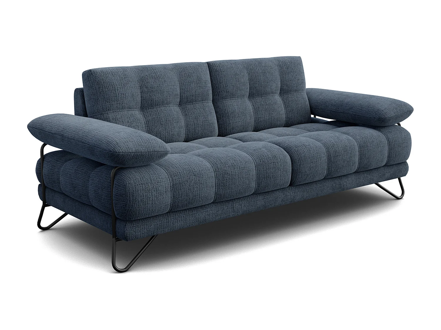 CANAPE BUBBARA 2,5 places, bleu marine