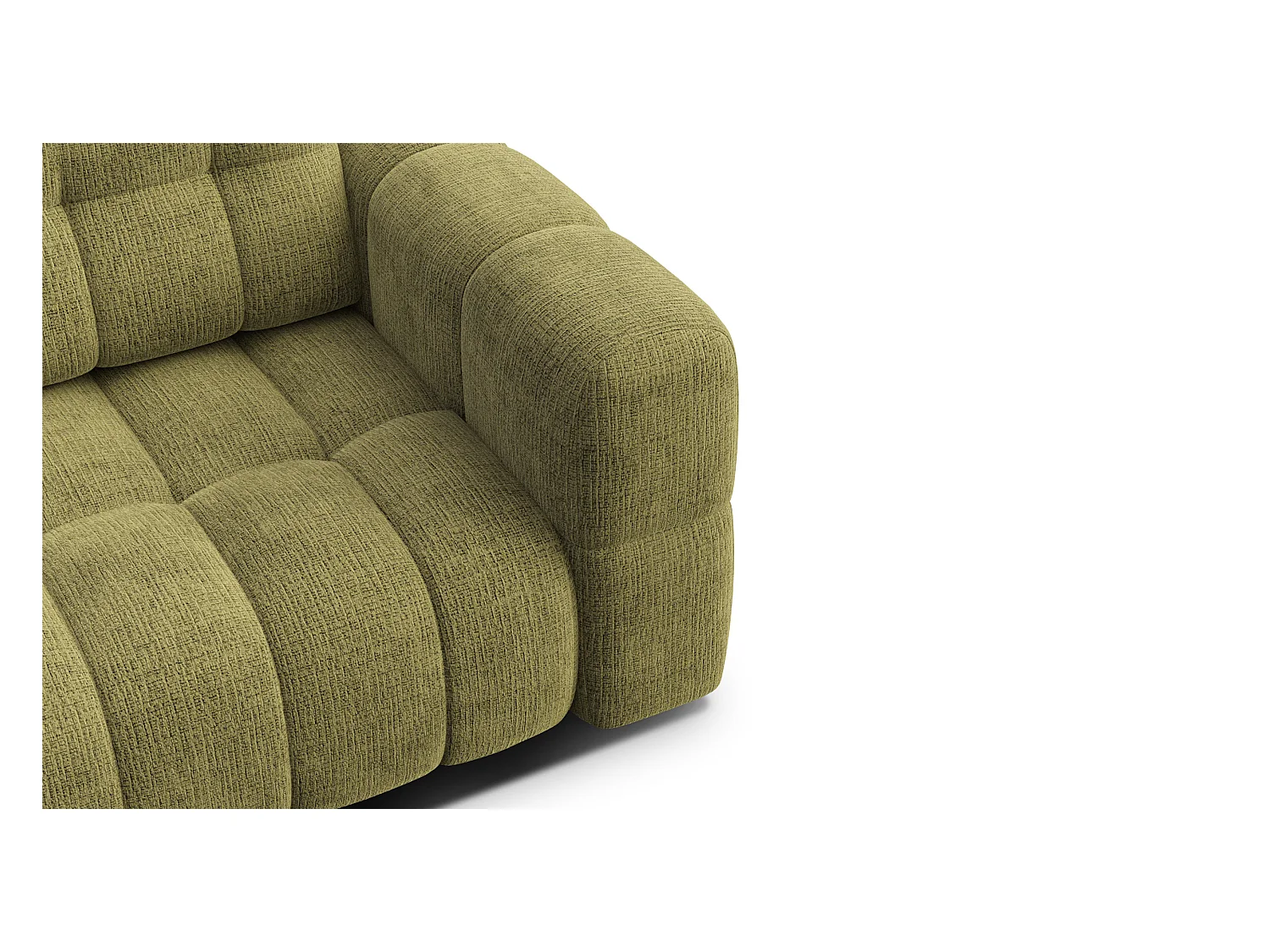 CANAPE CLOUDI 2 places, vert olive