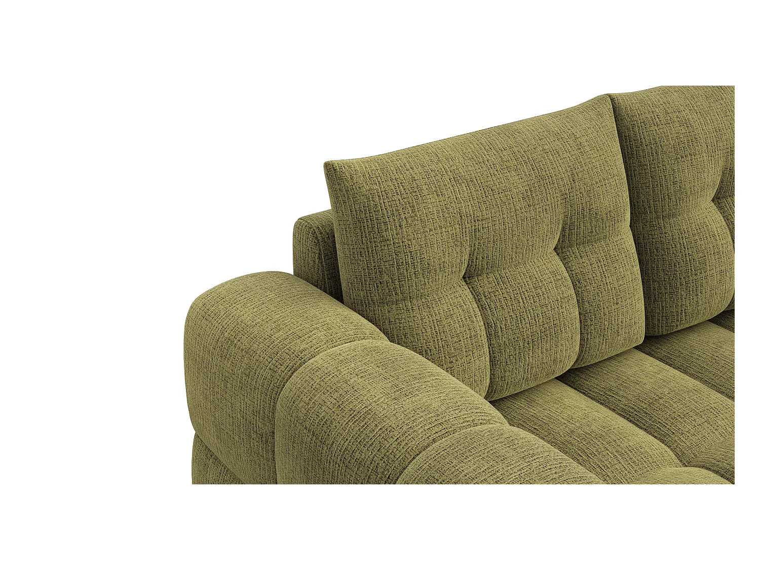 CANAPE CLOUDI 2 places, vert olive