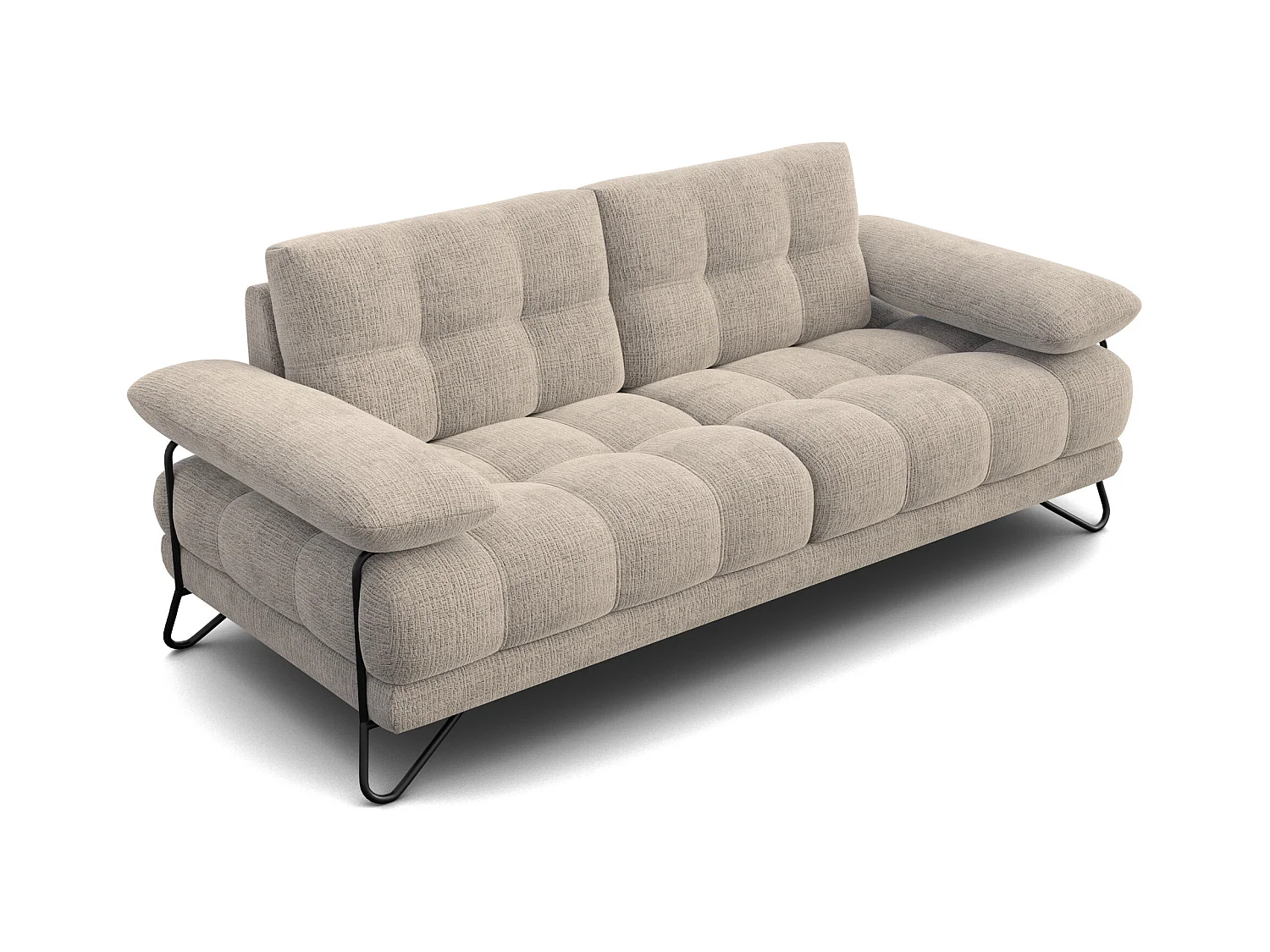 CANAPE BUBBARA 2,5 places, beige