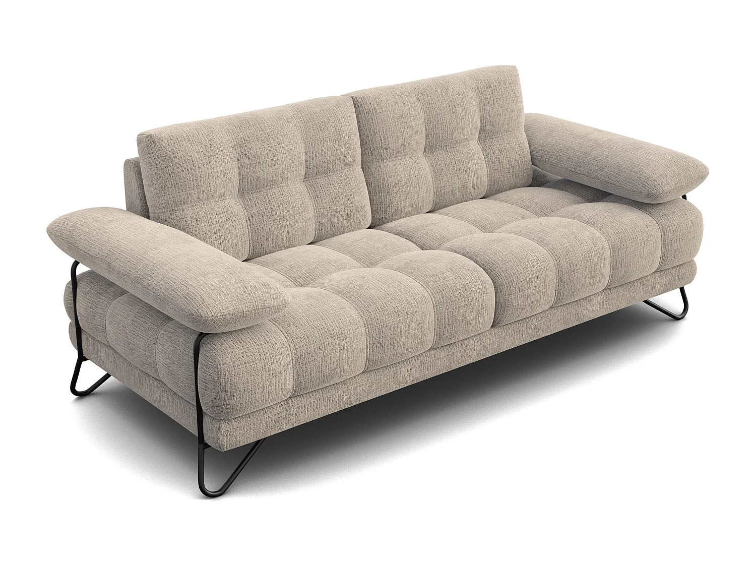 CANAPE BUBBARA 2,5 places, beige