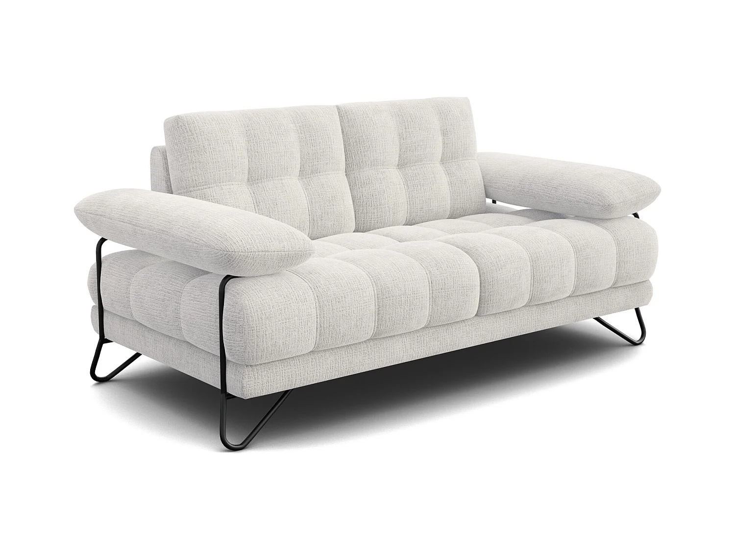 CANAPE BUBBARA 2 places, crème