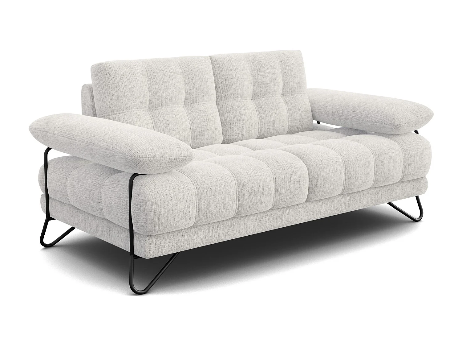 BUBBARA 2-Sitzer-Sofa, creme