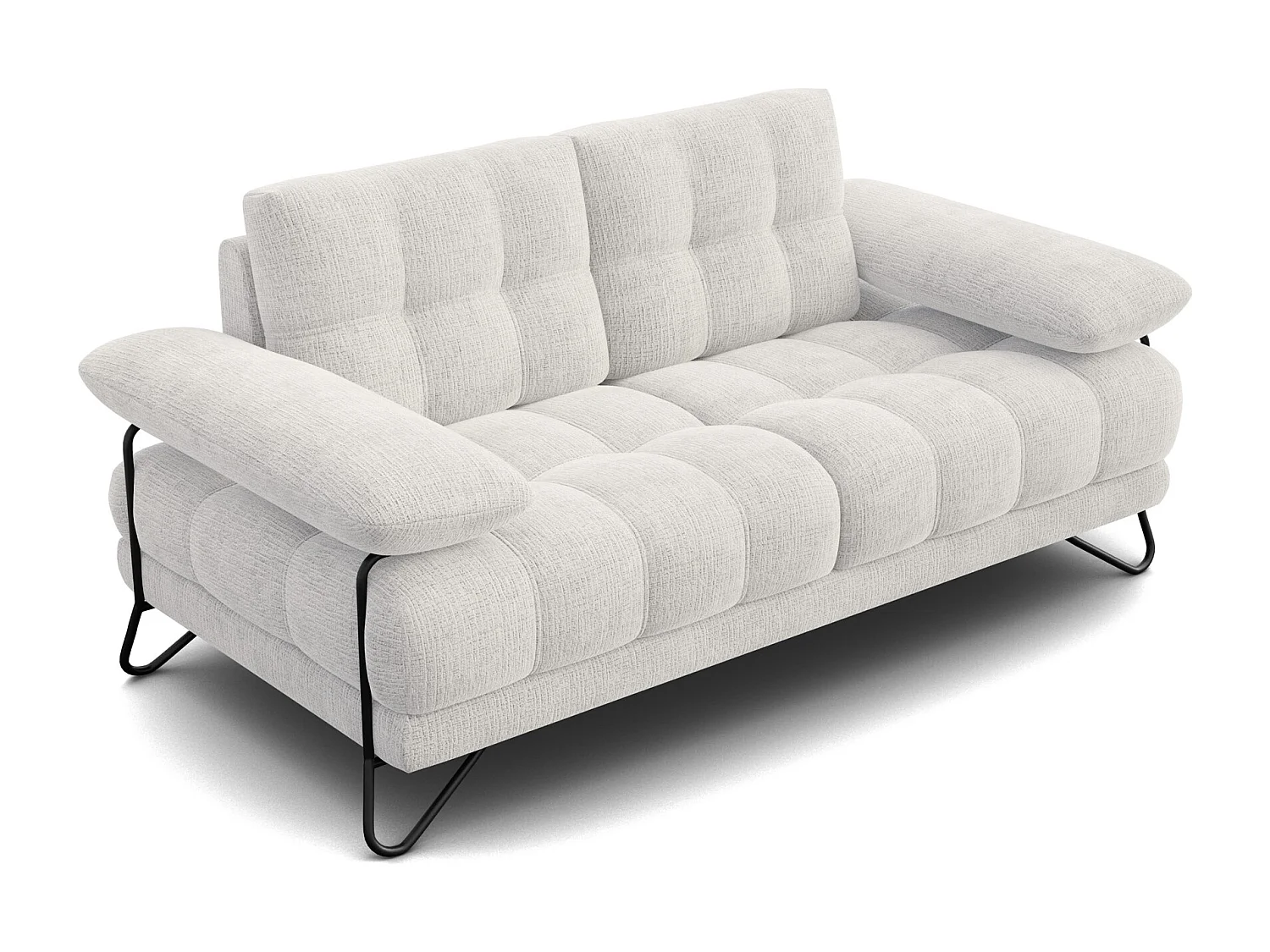 BUBBARA 2-Sitzer-Sofa, creme