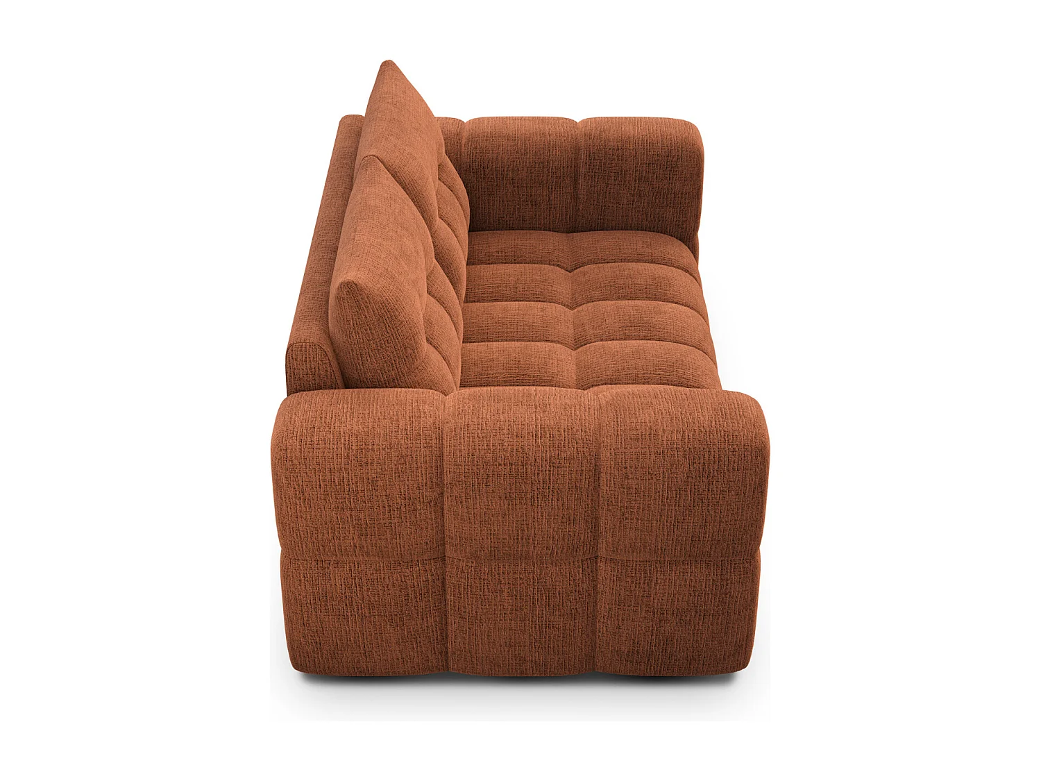 CLOUDI 2-Sitzer-Sofa, rostrot