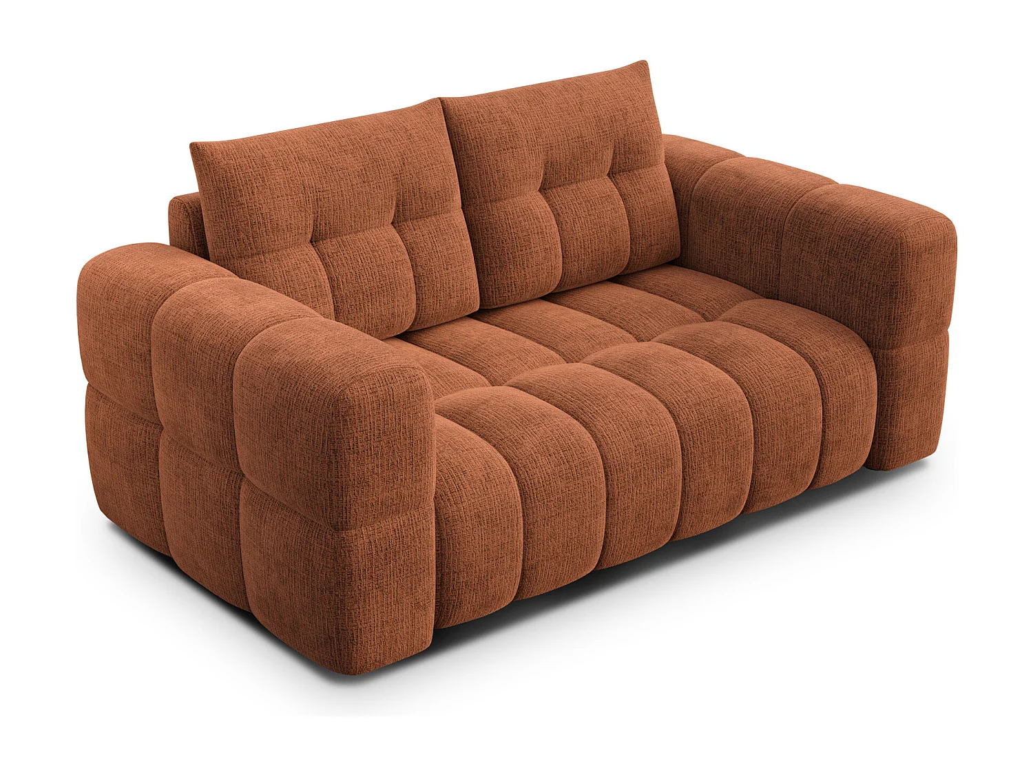 CLOUDI 2-Sitzer-Sofa, rostrot