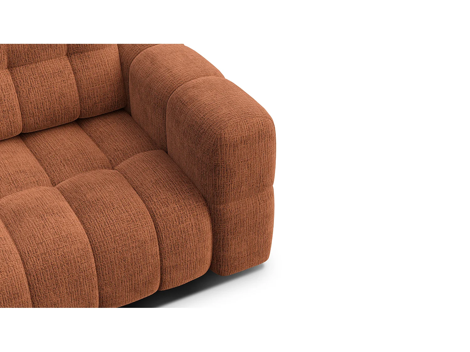 CLOUDI 2-Sitzer-Sofa, rostrot