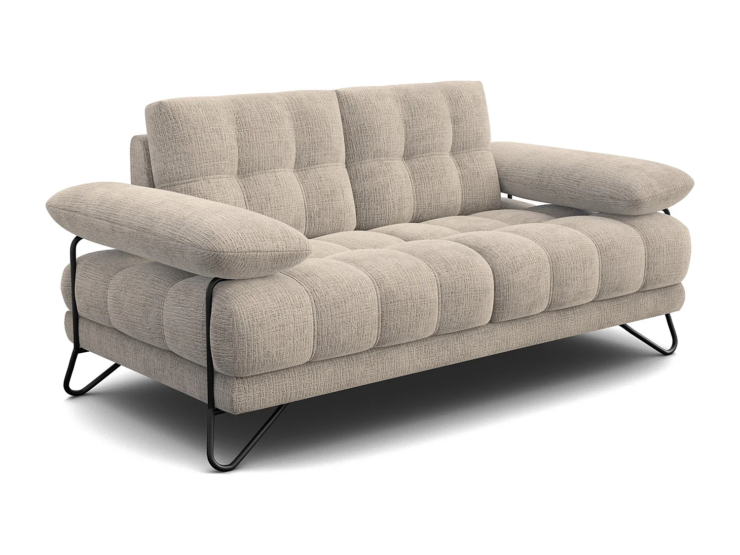 CANAPE BUBBARA 2 places, beige