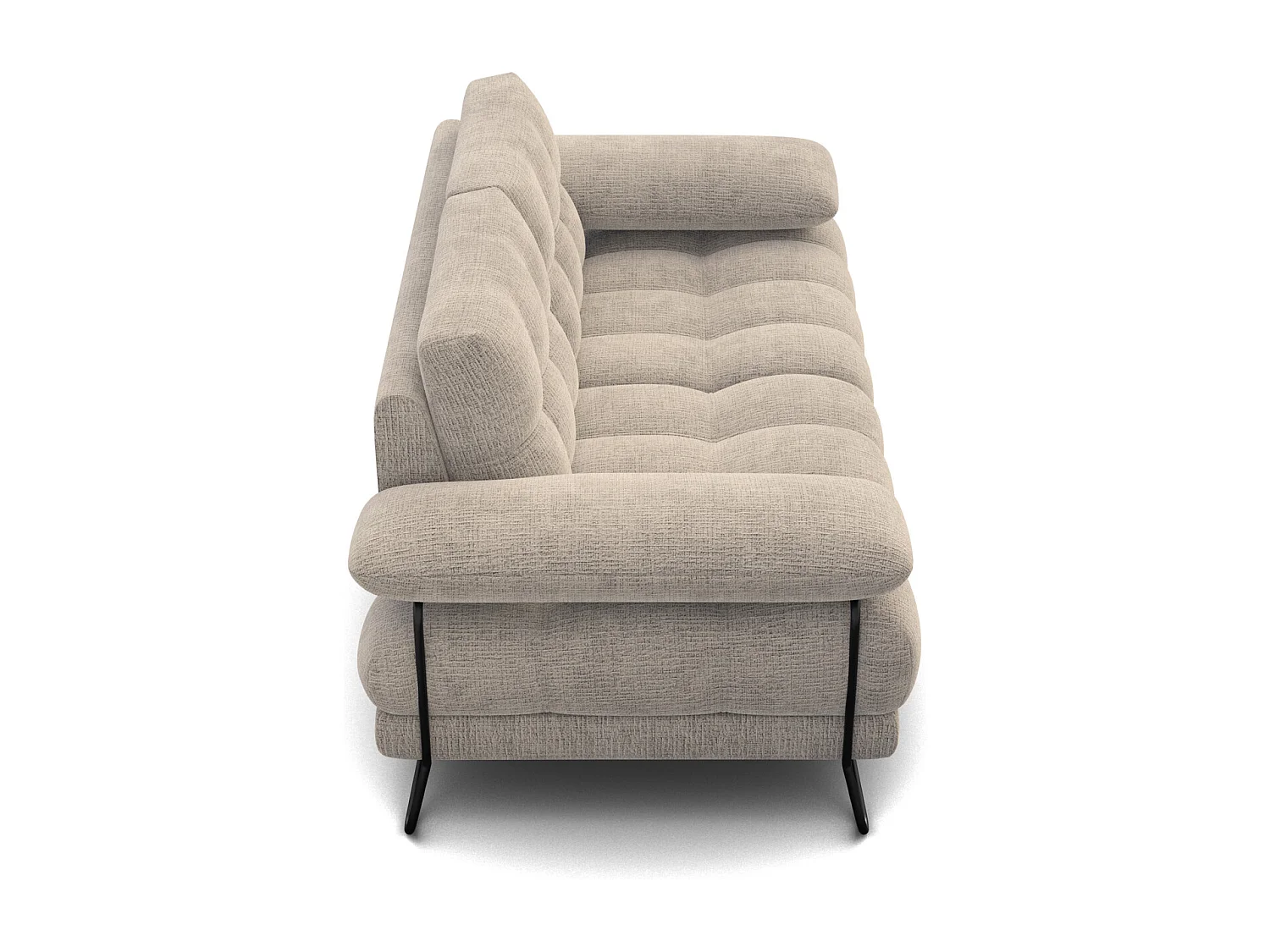 BUBBARA 2-Sitzer-Sofa, beige