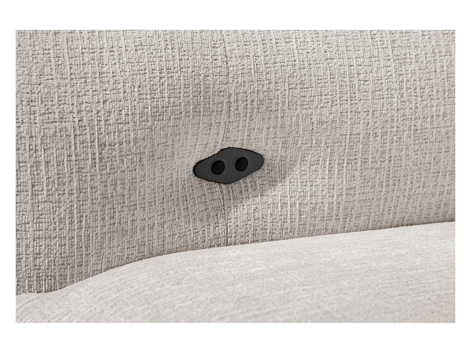 SVEN 3-Sitzer-Ecksofa, 1 Relax XL verstellbare Kopfstützen, creme