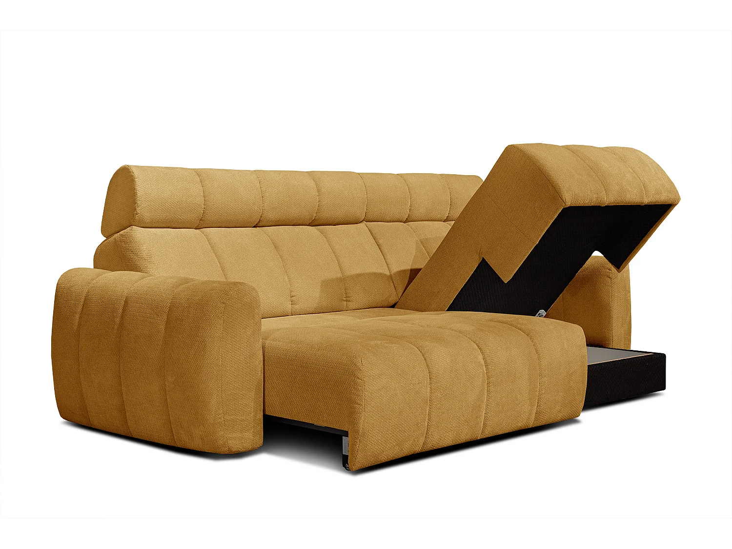 CANAPÉ D'ANGLE KIMI 3 places, tissu