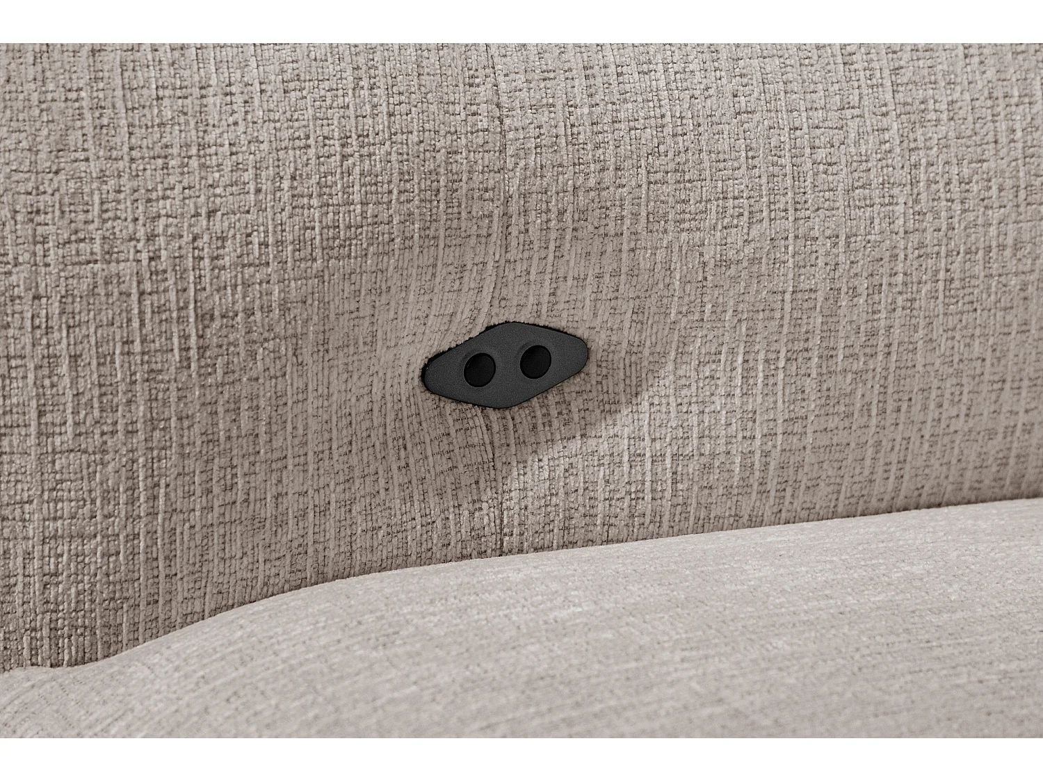 SVEN 3-Sitzer-Ecksofa, 1 Relax XL verstellbare Kopfstützen, beige