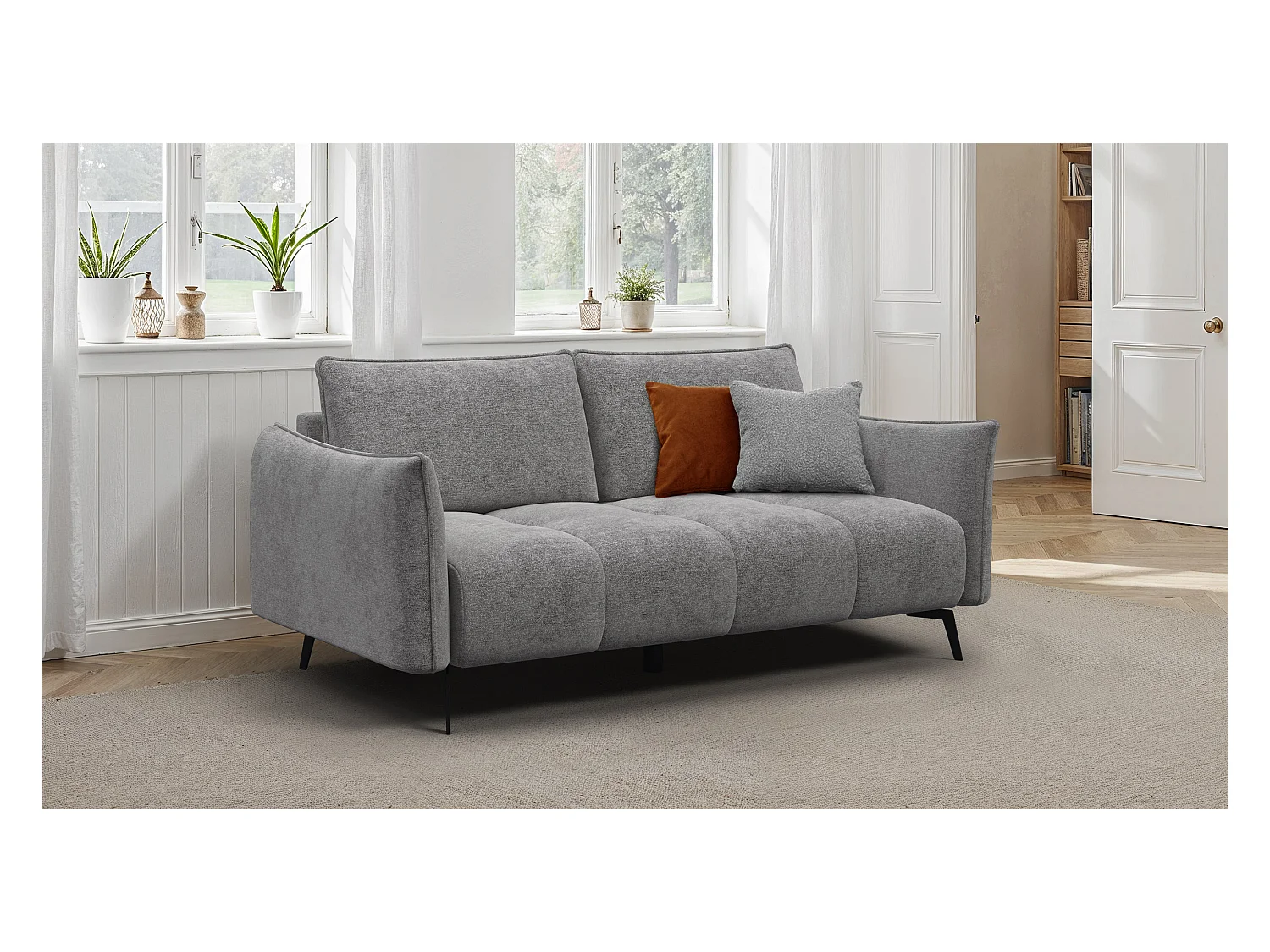 CANAPE AERA 2,5 places, gris chaud