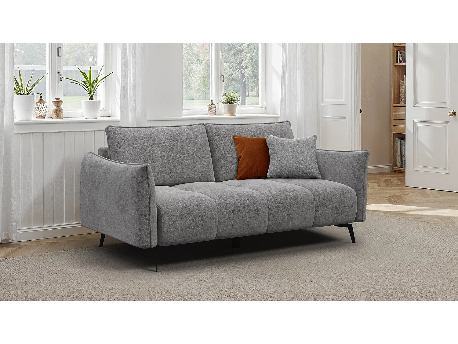 CANAPE AERA 2,5 places, gris chaud