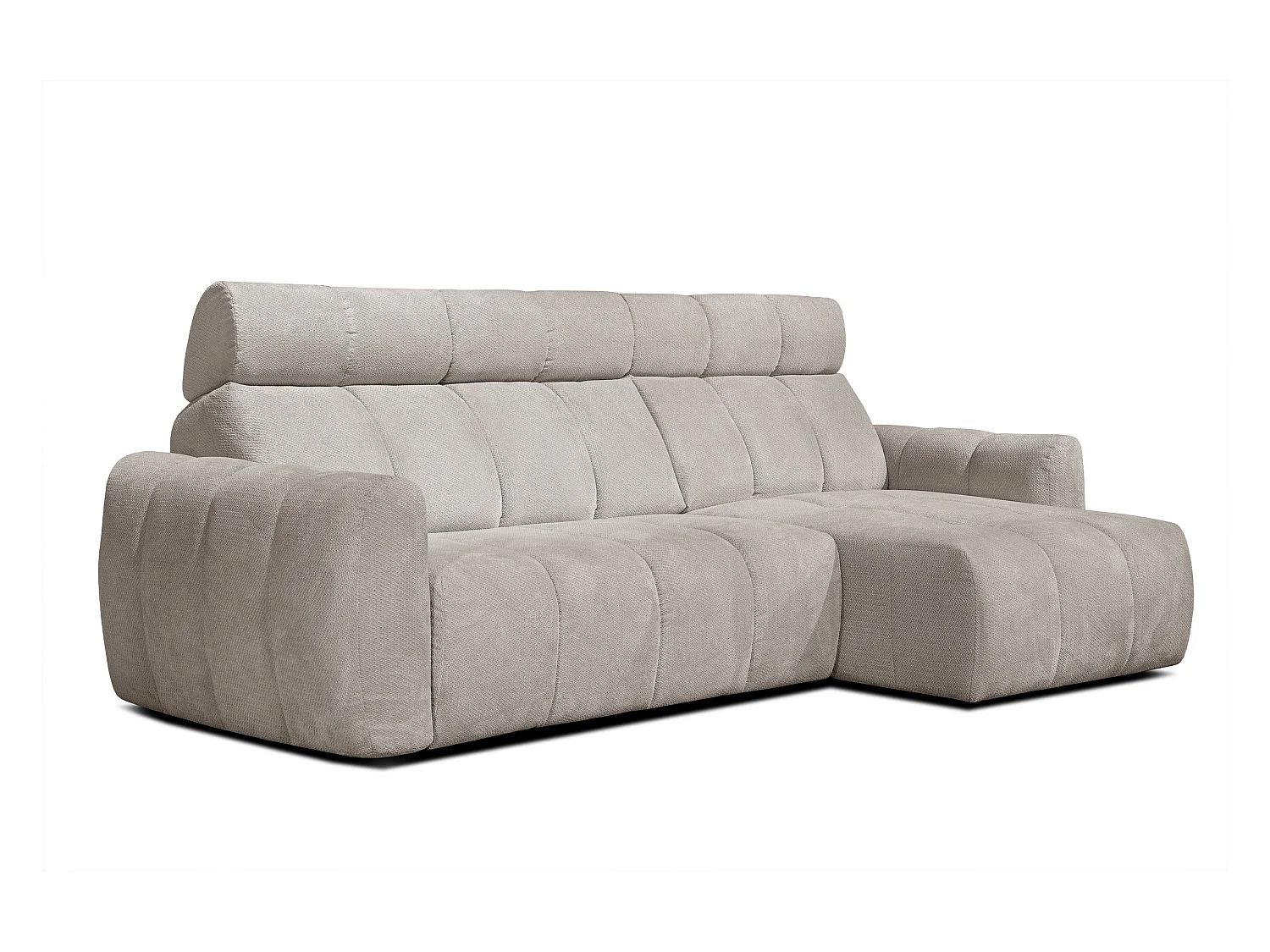 CANAPÉ D'ANGLE KIMI 3 places, tissu