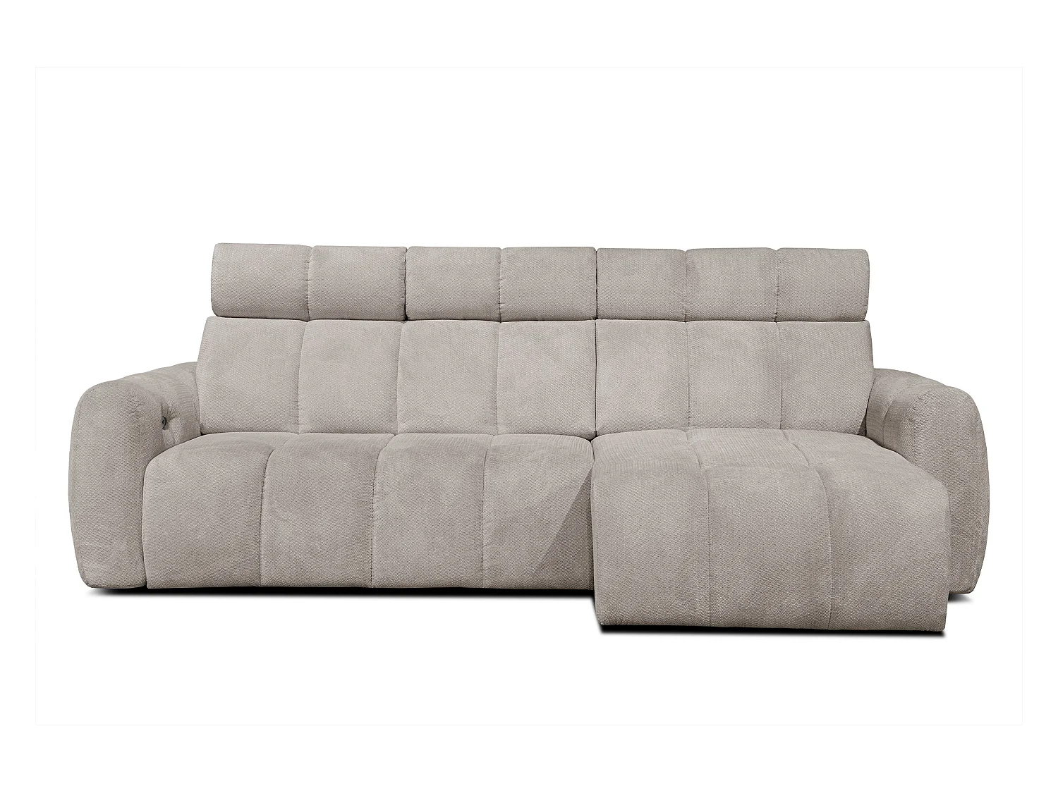 CANAPÉ D'ANGLE KIMI 3 places, tissu