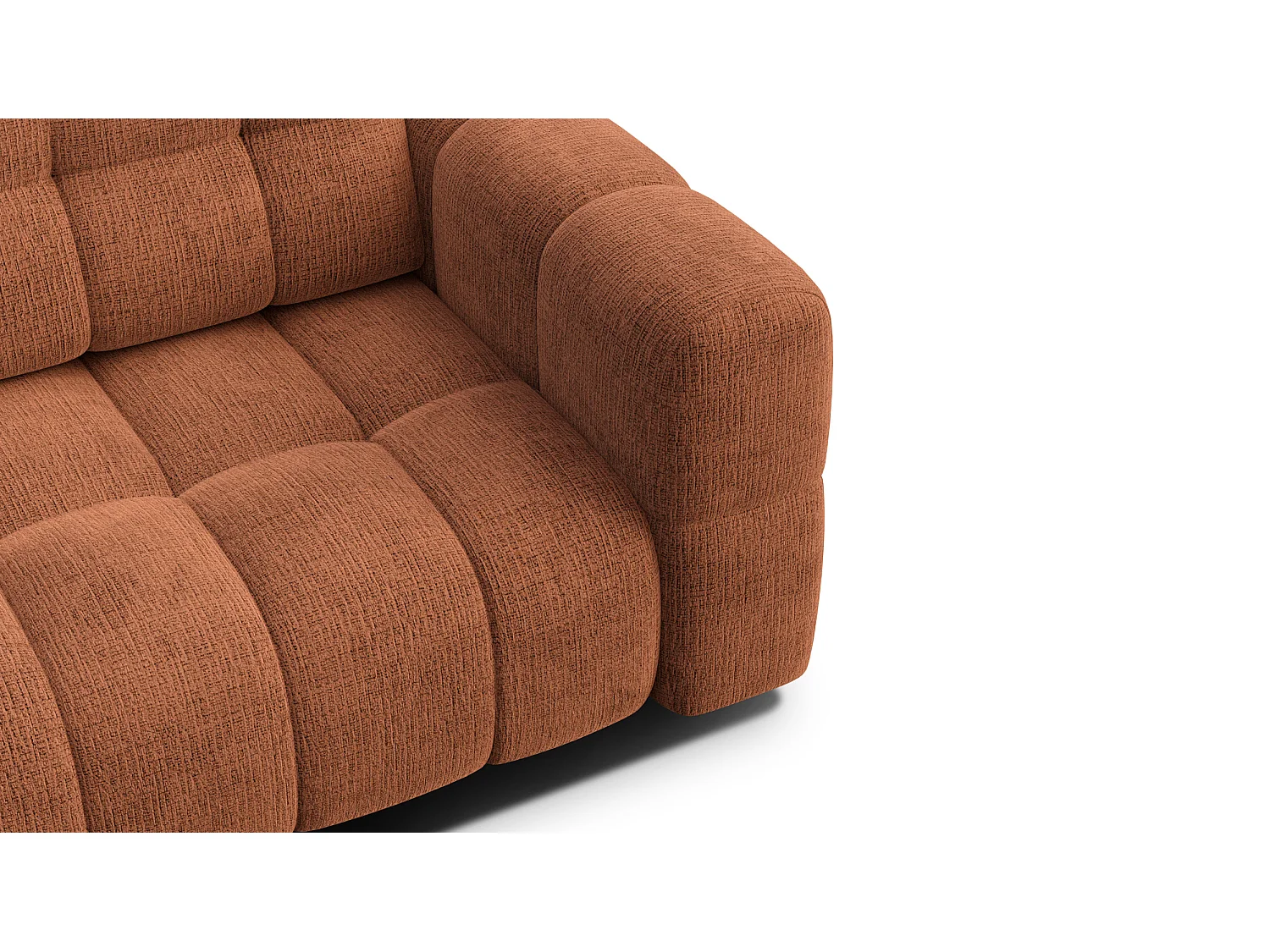 CLOUDI 2,5-Sitzer-Sofa, rostrot