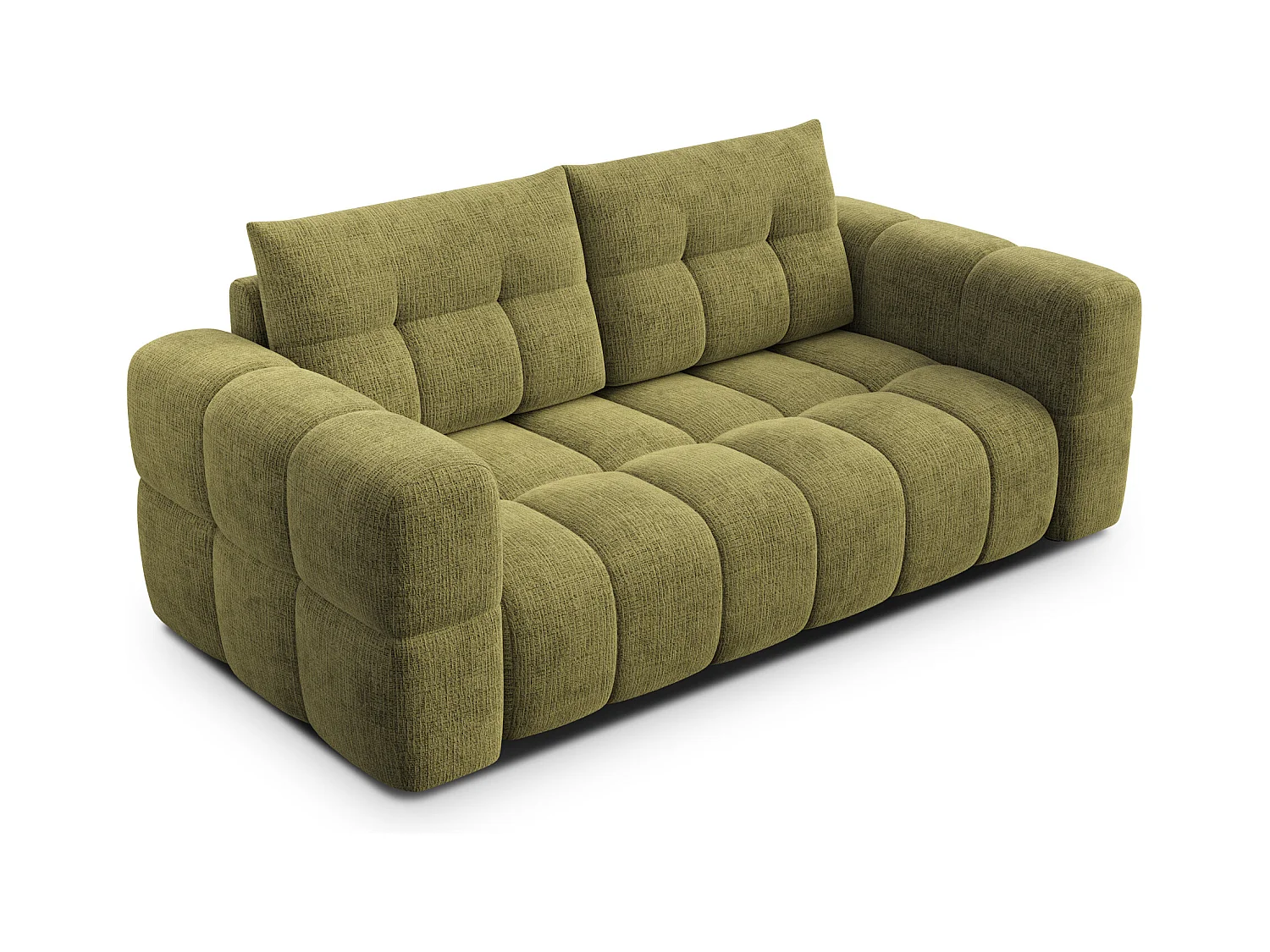 CANAPE CLOUDI 2,5 places, vert olive