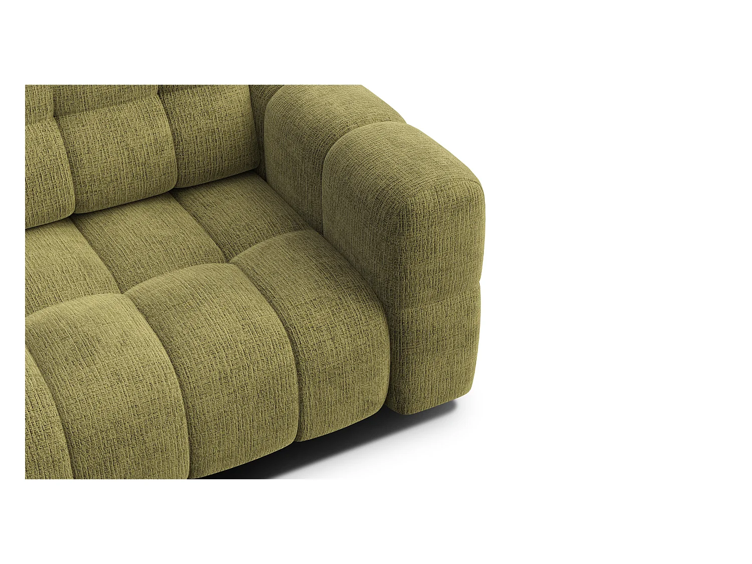 CANAPE CLOUDI 2,5 places, vert olive