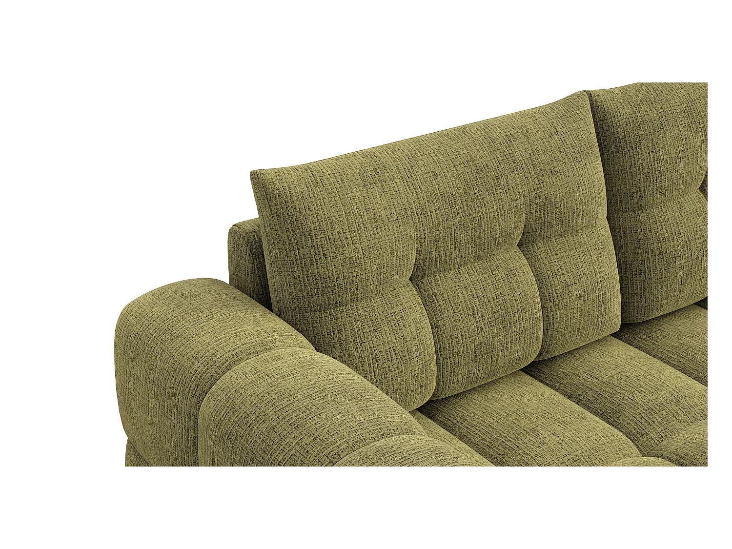 CANAPE CLOUDI 2,5 places, vert olive