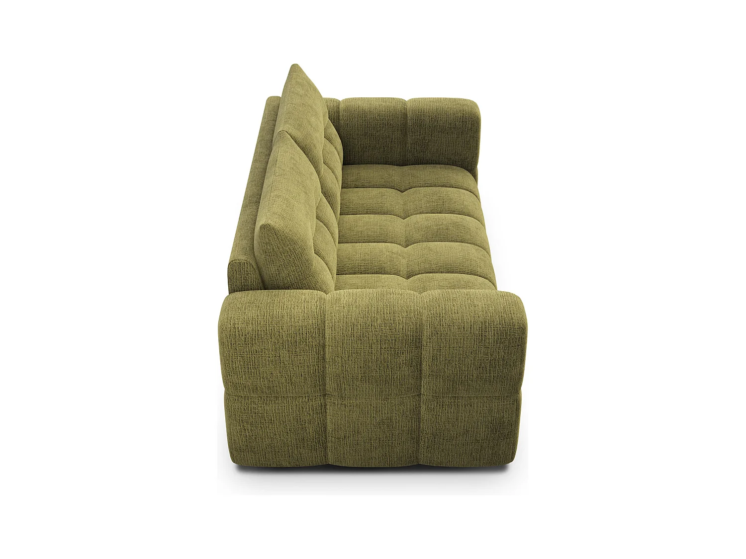 CANAPE CLOUDI 2,5 places, vert olive