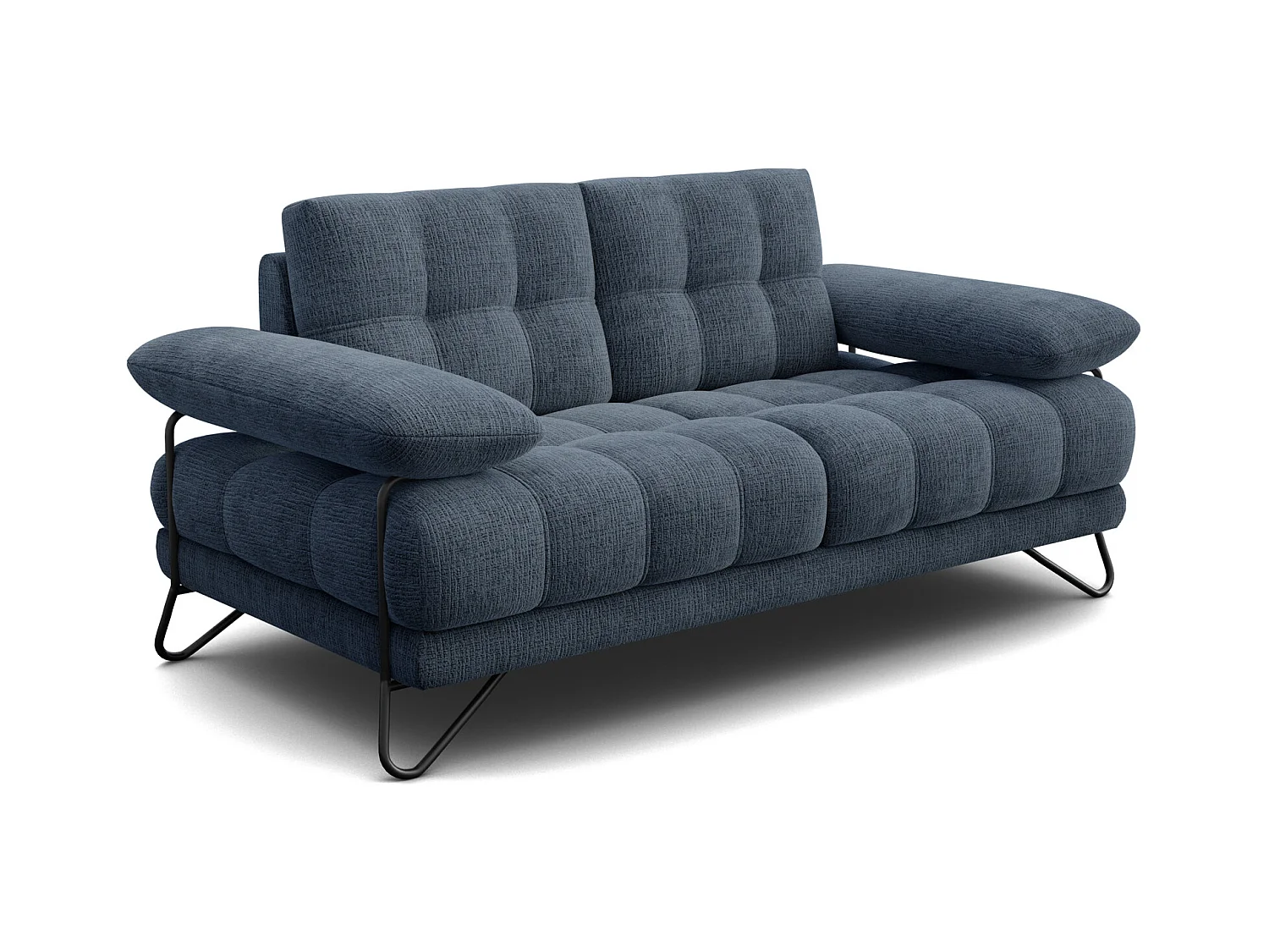 CANAPE BUBBARA 2 places, bleu marine