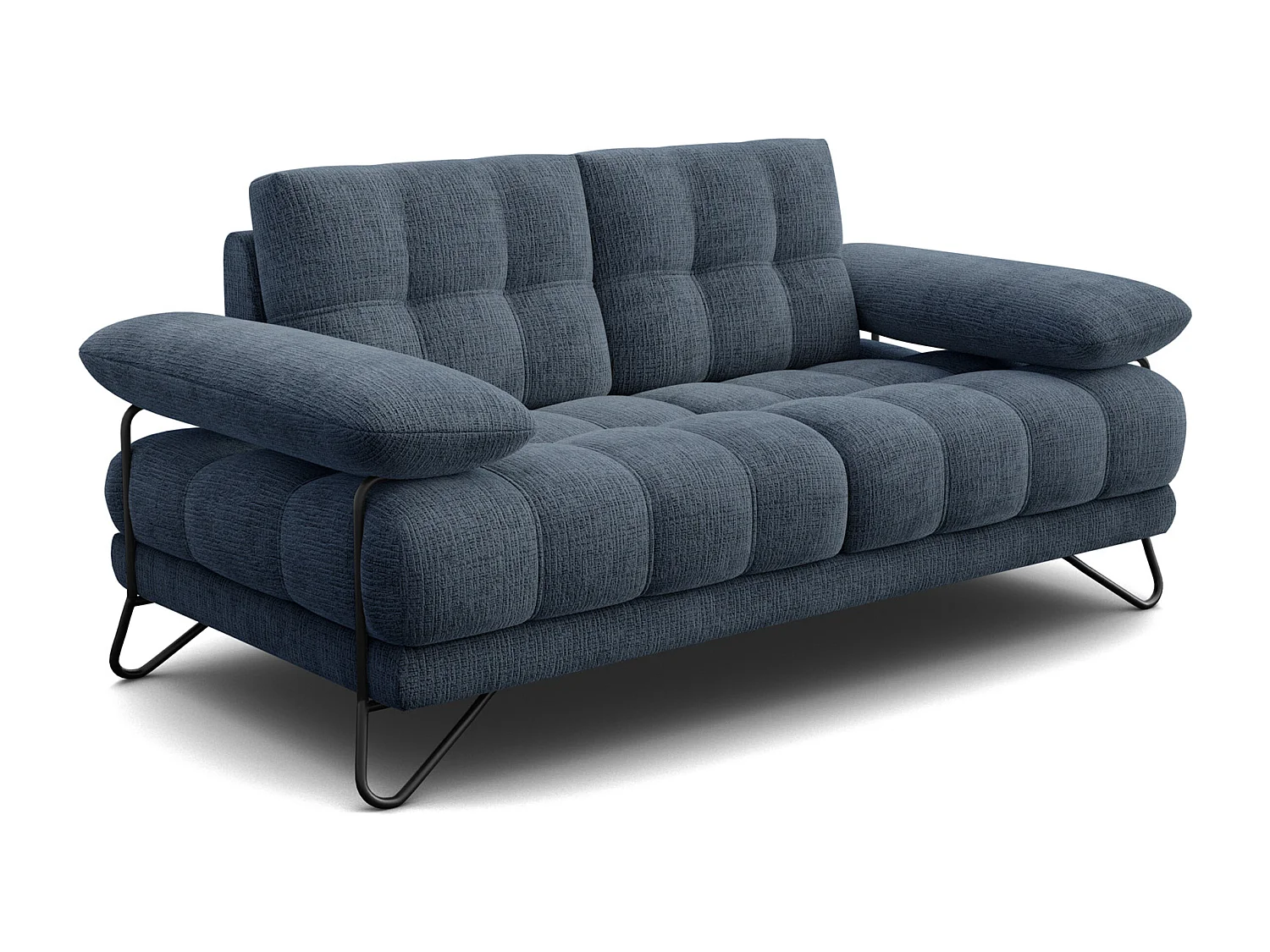 CANAPE BUBBARA 2 places, bleu marine