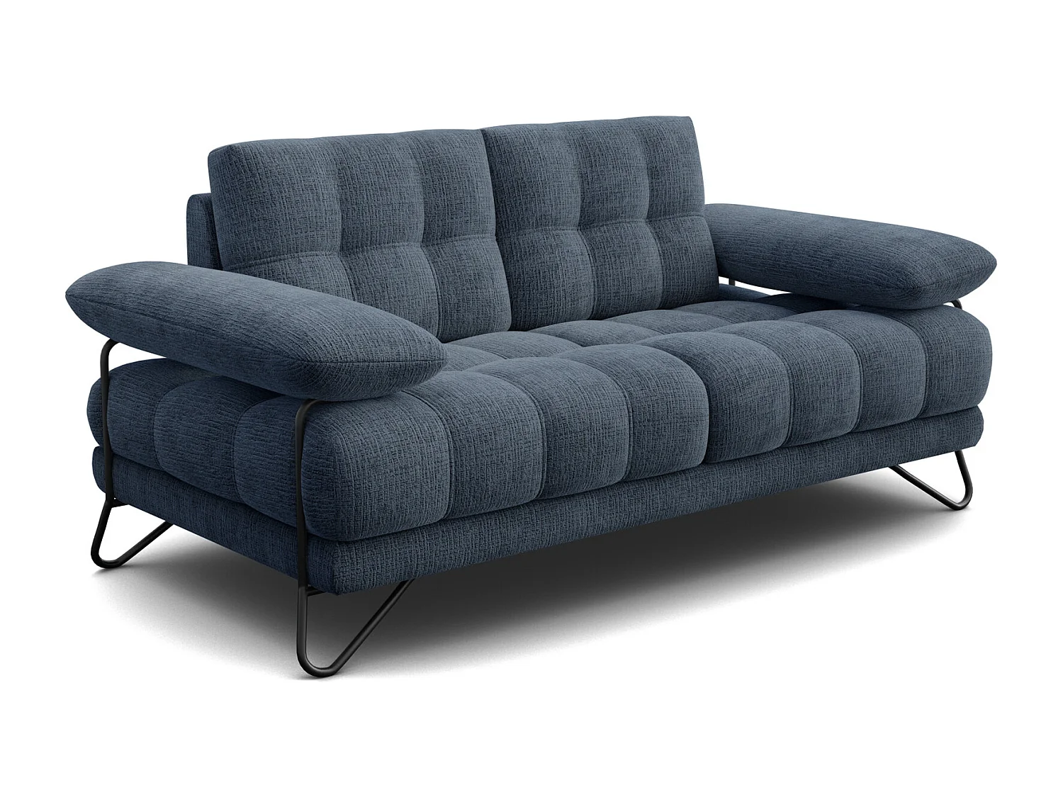 BUBBARA 2-Sitzer-Sofa, marineblau
