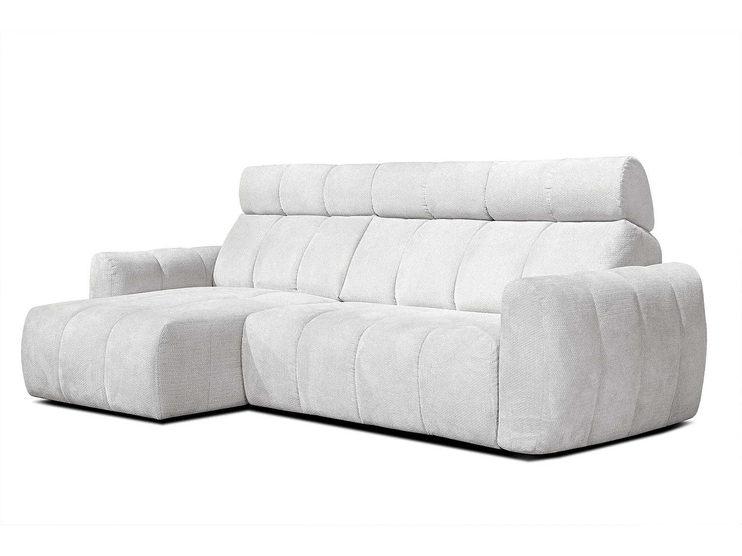 CANAPÉ D'ANGLE KIMI 3 places, tissu
