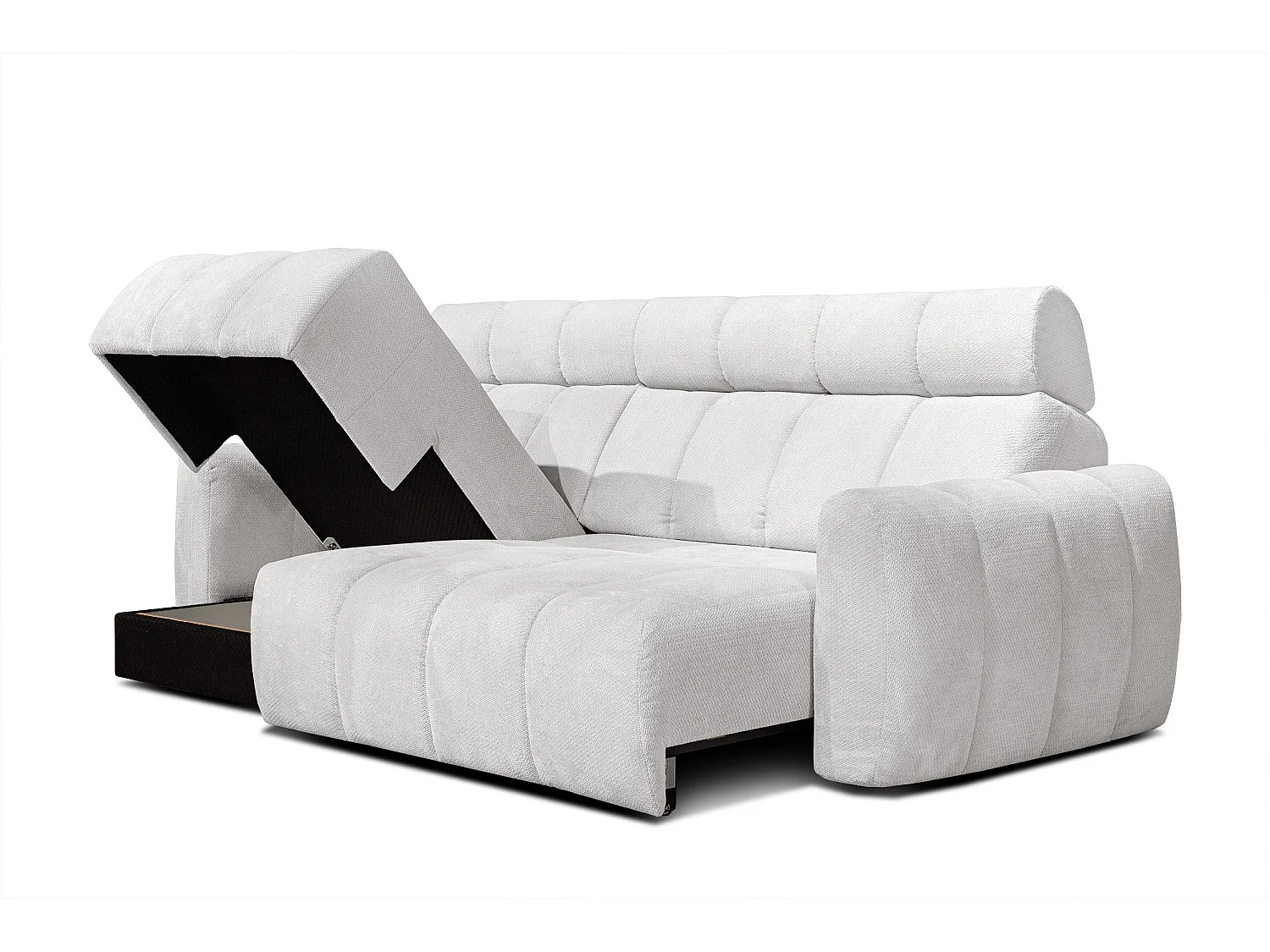 CANAPÉ D'ANGLE KIMI 3 places, tissu