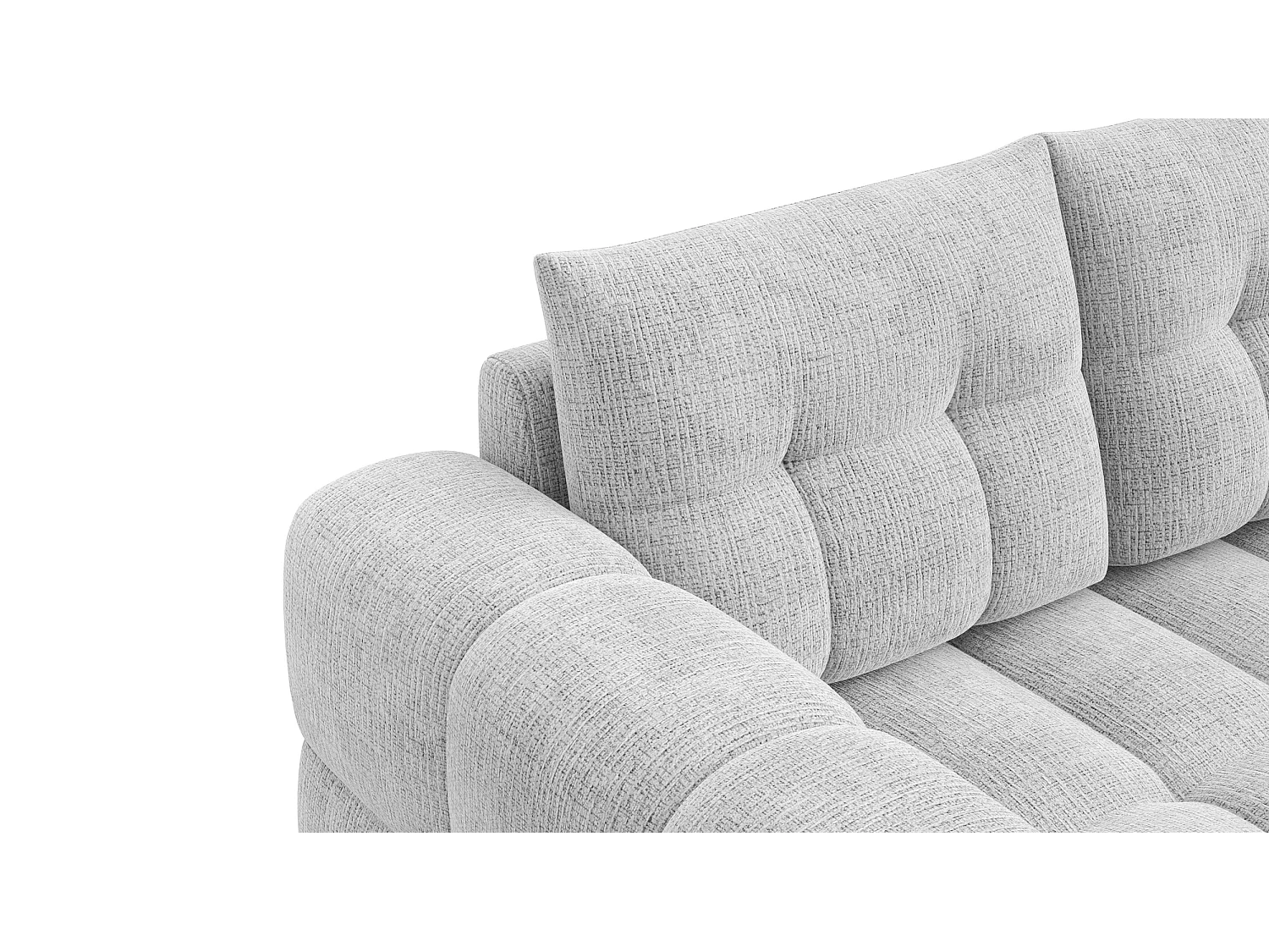 CLOUDI 2-Sitze-Sofa, hellgrau
