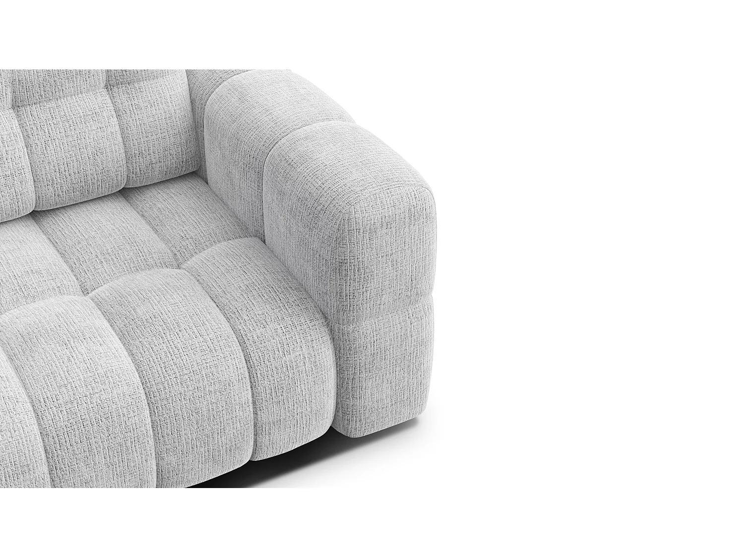CLOUDI 2-Sitze-Sofa, hellgrau