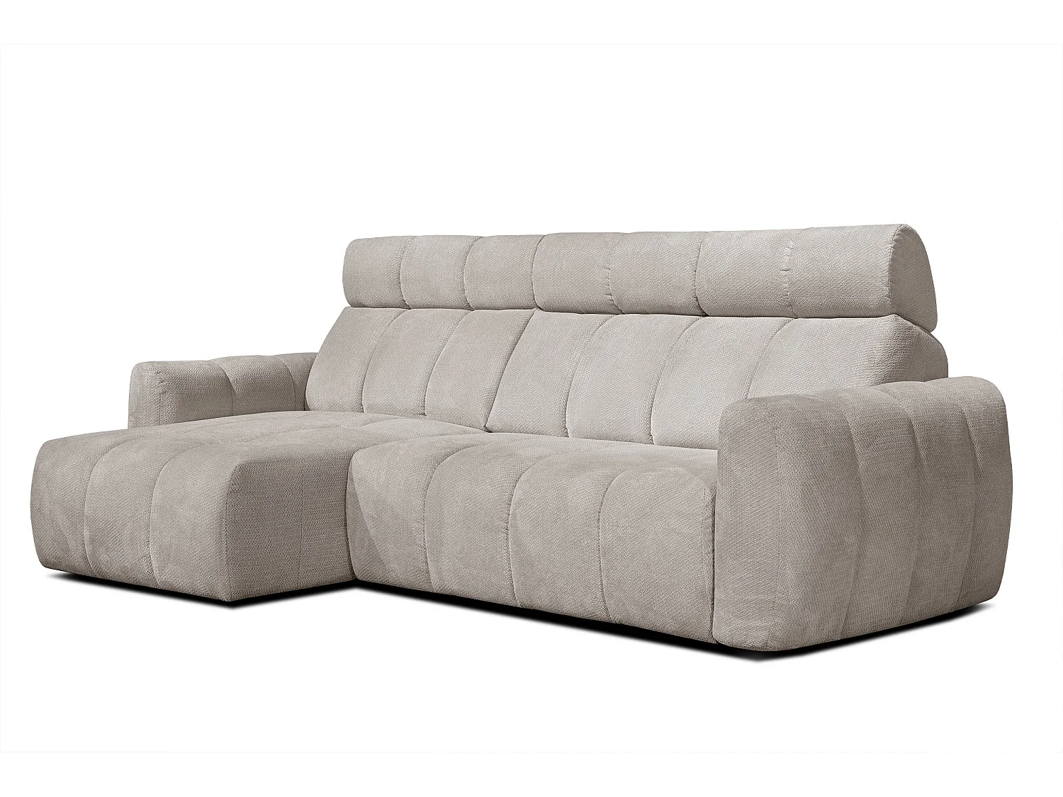 CANAPÉ D'ANGLE KIMI 3 places, tissu