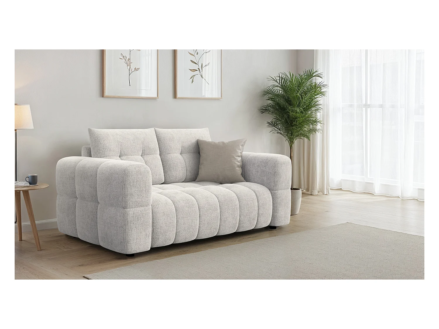 CANAPE CLOUDI 2 places, crémeux