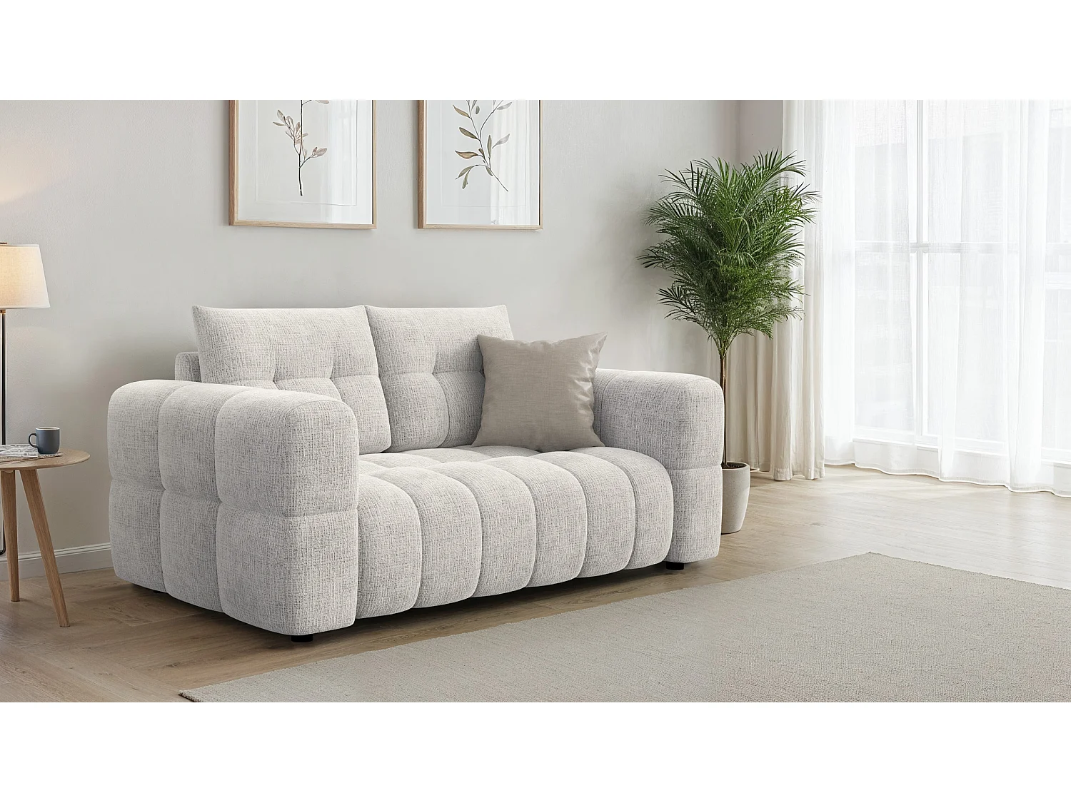 CLOUDI 2-Sitzer-Sofa, creme
