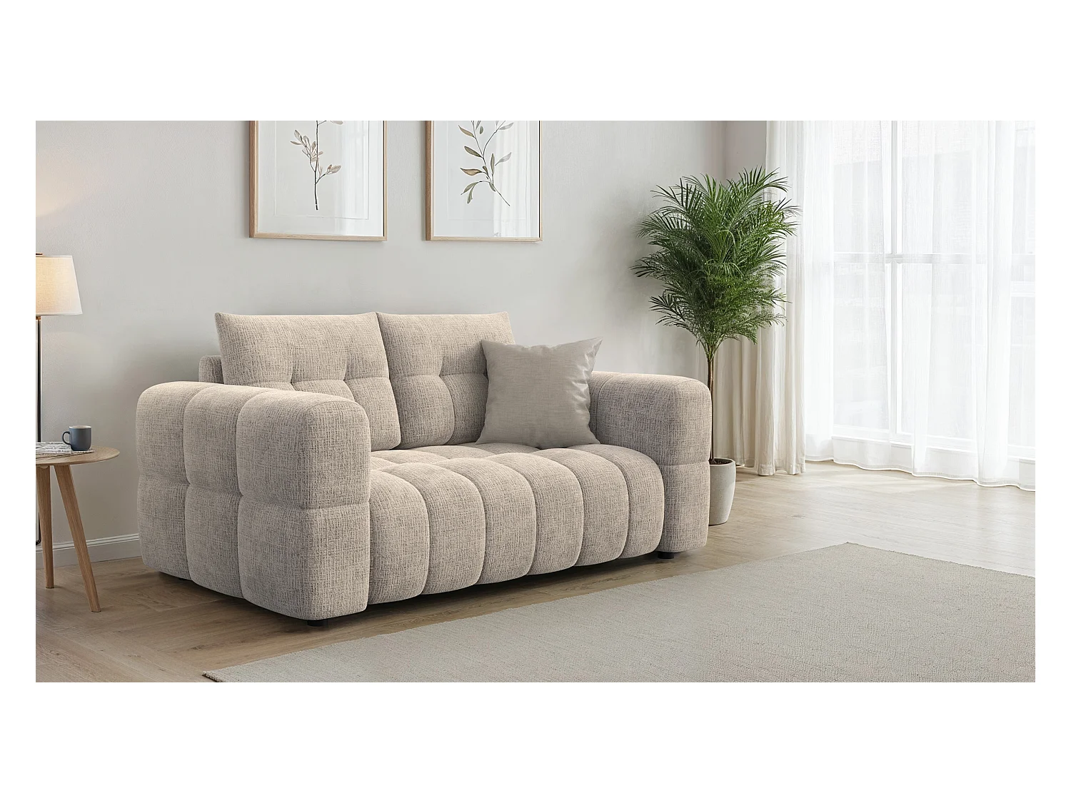 CANAPE CLOUDI 2 places, beige