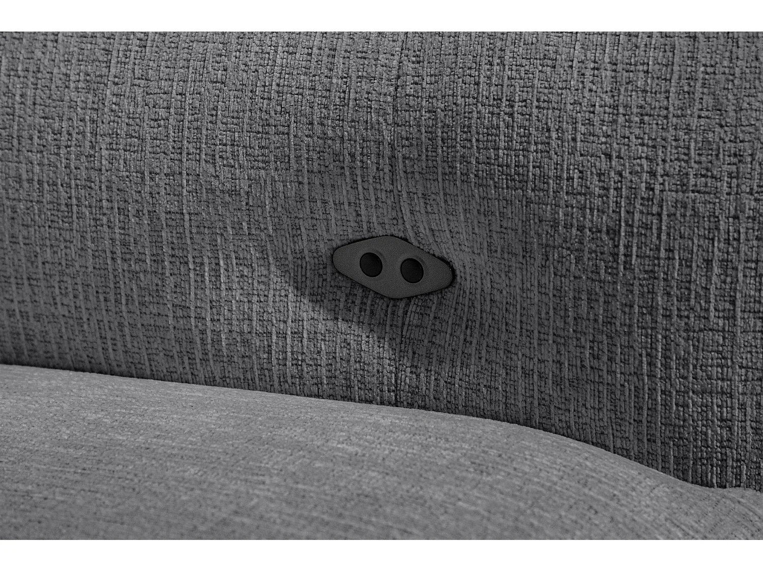 SVEN 3-Sitzer-Ecksofa, 1 Relax XL, verstellbare Kopfstützen, dunkelgrau