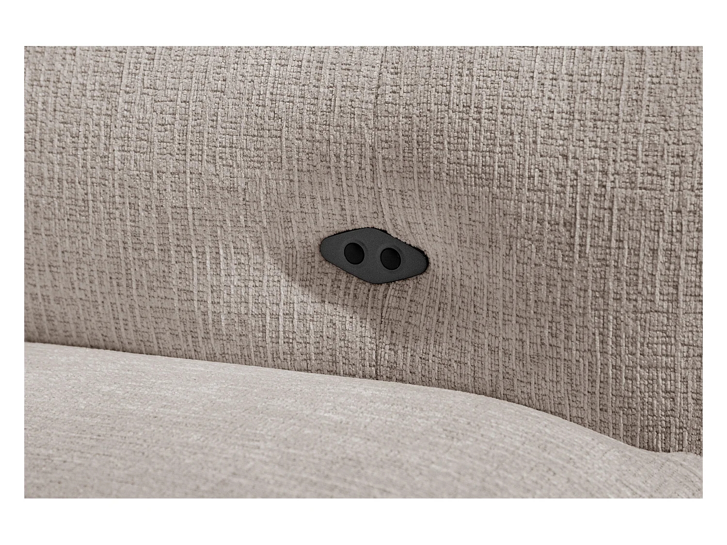 SVEN 3-Sitzer-Ecksofa, 1 Relax XL, verstellbare Kopfstützen, beige