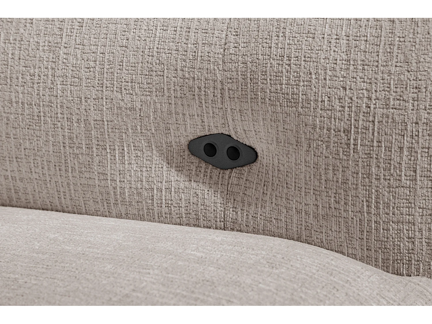 SVEN 3-Sitzer-Ecksofa, 1 Relax XL, verstellbare Kopfstützen, beige